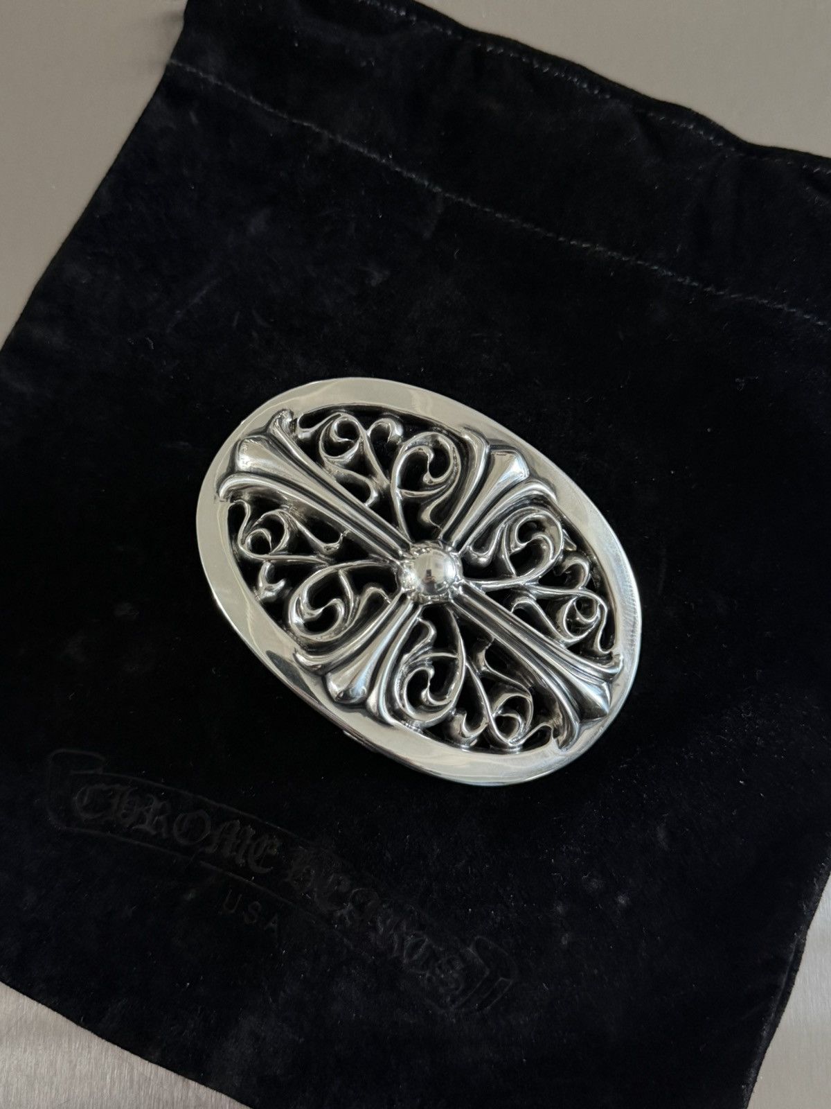 Chrome Hearts Chrome Hearts Oval Belt Buckle Size ONE SIZE - 8 Thumbnail