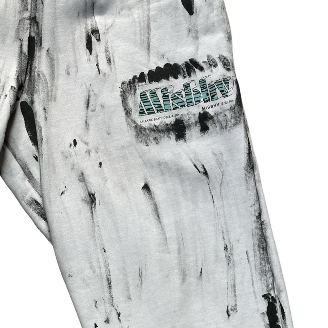 Misbhv ASTROBOI* X MISBHV 'Ibiza' White Painted Sweats - Medium Size 28" / US 6 / IT 42 - 3 Thumbnail