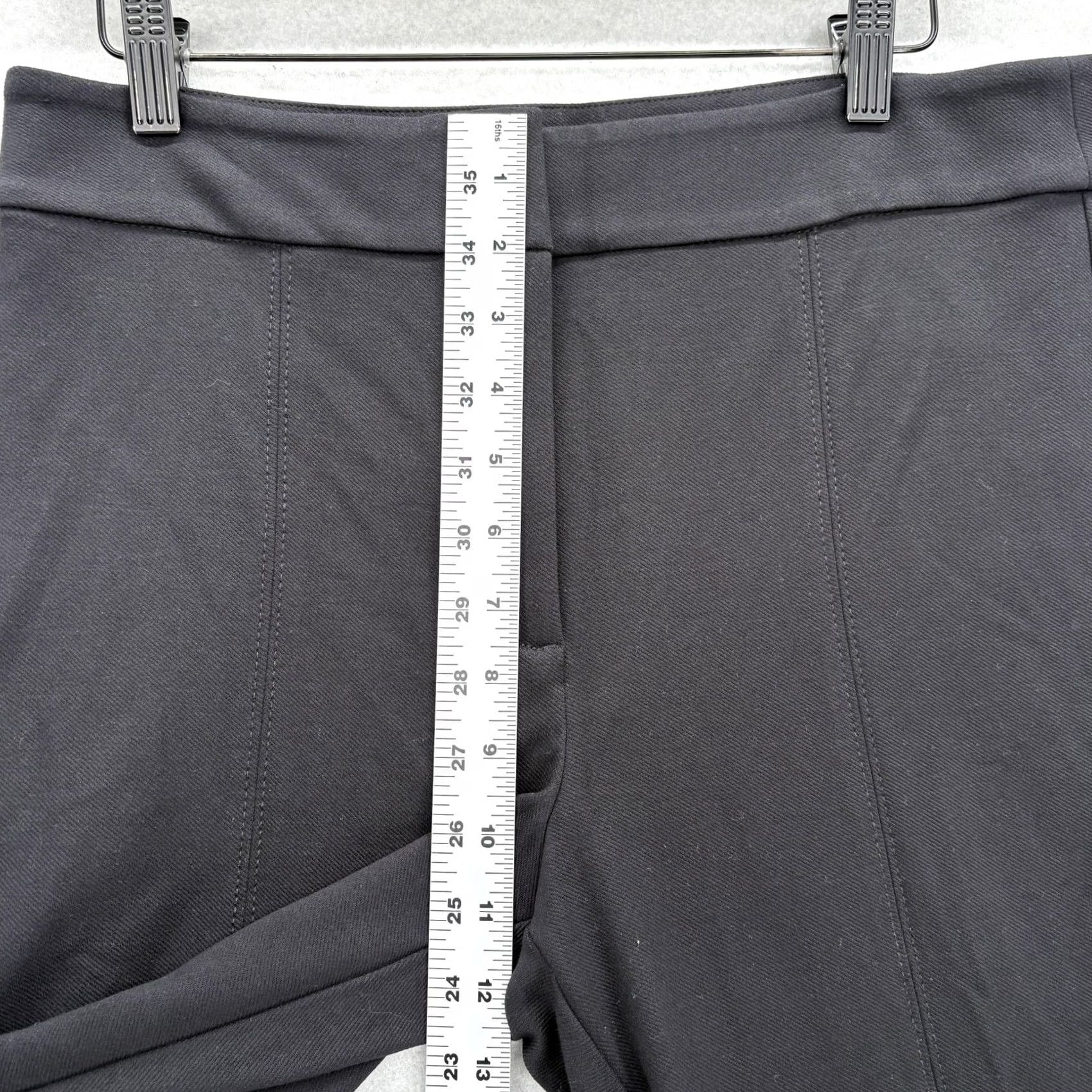 Loft LOFT Dress Pants Womens 10P Black Ponte Flare Leg Stretch Workwear NWT Petite Flat Front Pockets Adult Womens Pants Size 32" / US 10 / IT 46 - 7 Thumbnail