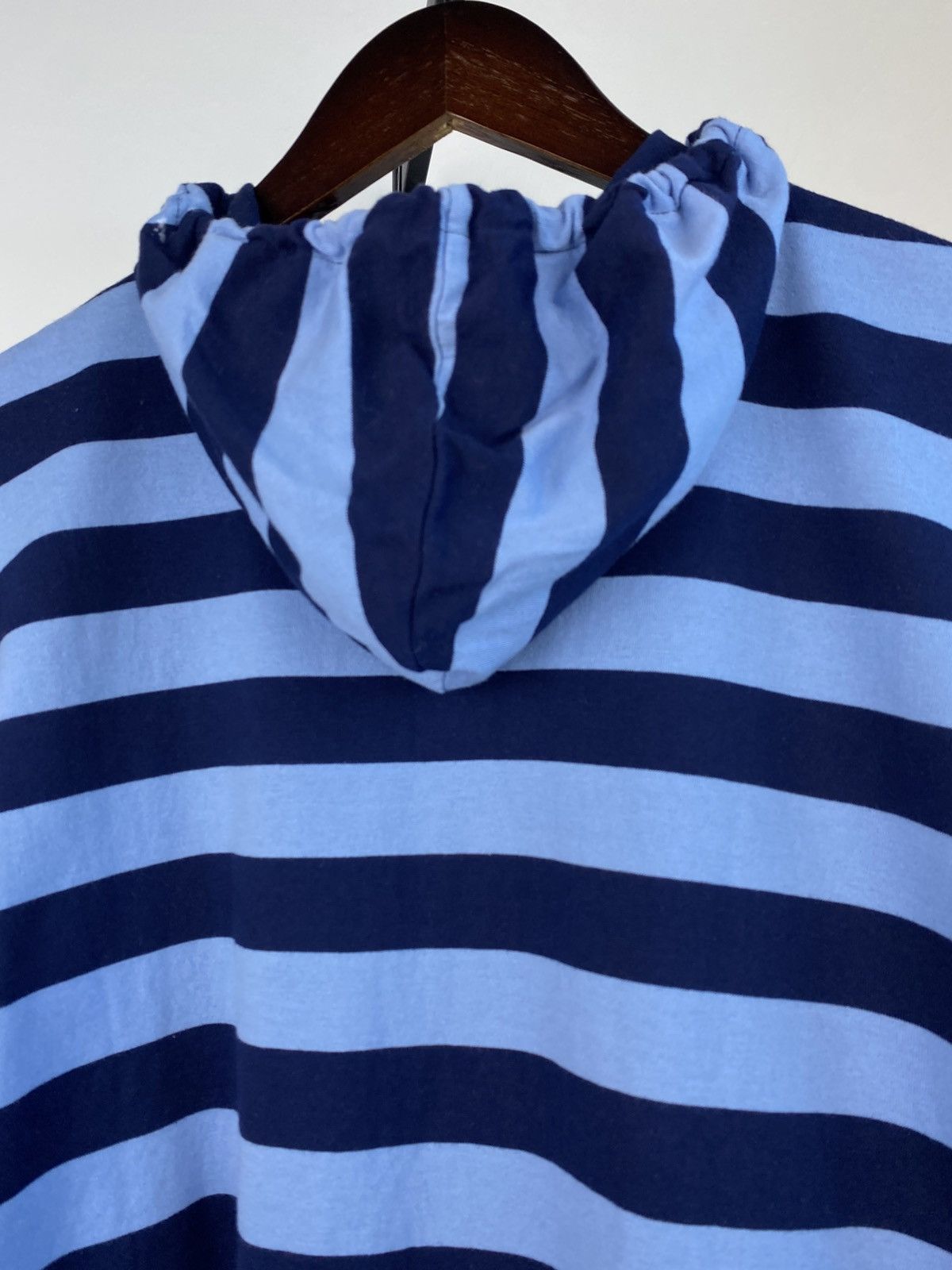 Issey Miyake Vintage 90's Issey Myake Sports Stripped Parachute Hoodie Size US M / EU 48-50 / 2 - 8 Thumbnail
