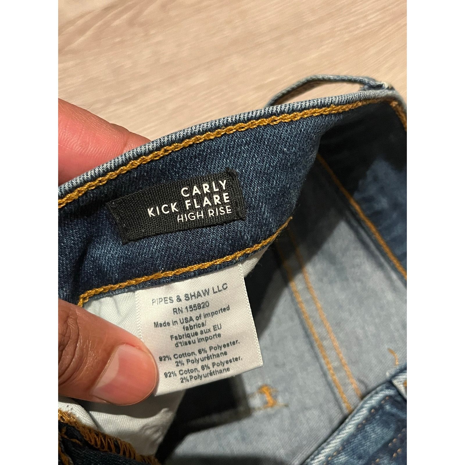 Veronica Beard Veronica Beard - Carly high-rise kick-flare jeans / 28 /blue Size 28" / US 6 / IT 42 - 8 Thumbnail