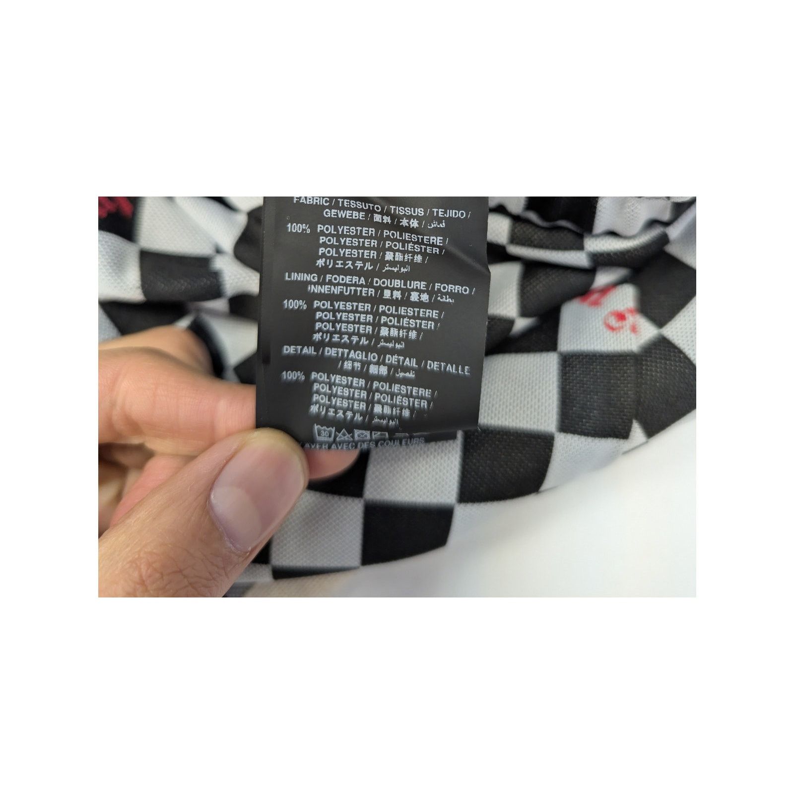 Palm Angels o1rshd1 Jacquard Damier Classic Track Pants in Black / Red Size US 36 / EU 52 - 18 Thumbnail