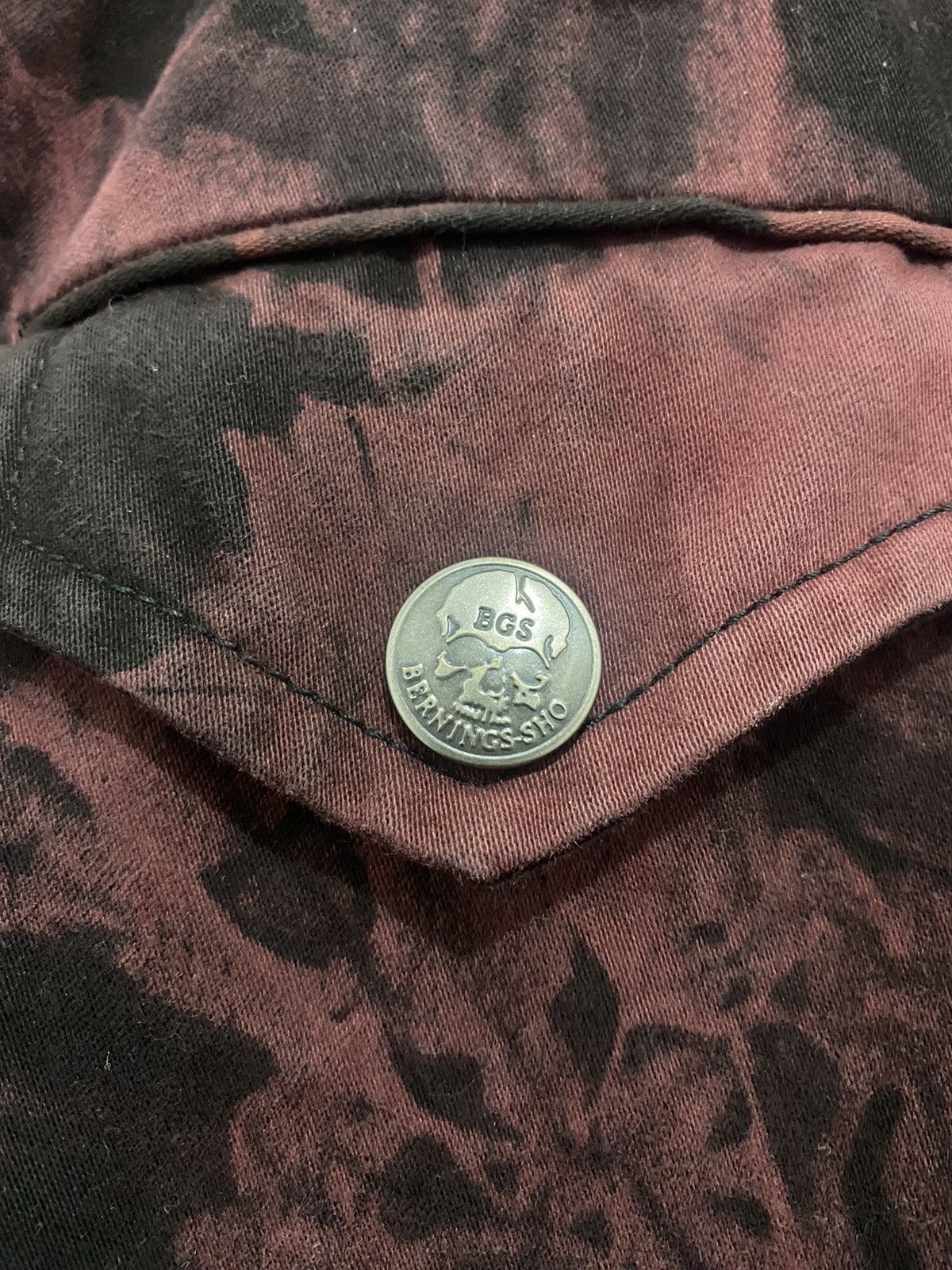 If Six Was Nine BERNINGS-SHO RED SKULL CAMOUFLAGED FISHTAIL JACKET Size US L / EU 52-54 / 3 - 6 Thumbnail