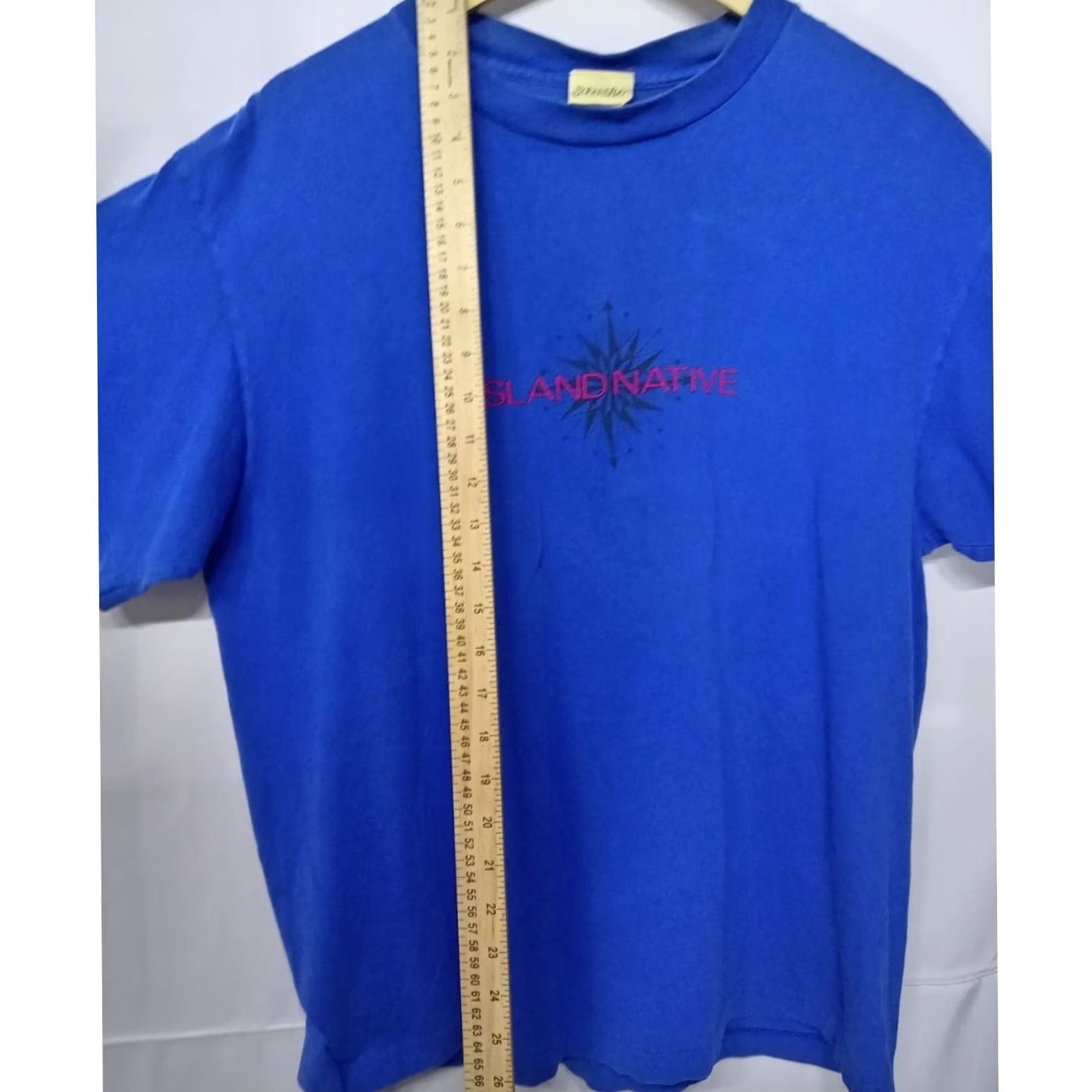 Vintage St. John's Bay Blue Graphic Print T-Shirt Short Sleeve Men L Crew Neck Island Native Logo Graphic Print T-Shirt ISLAND NATIVE Vintage No Size US L / EU 52-54 / 3 - 4 Thumbnail