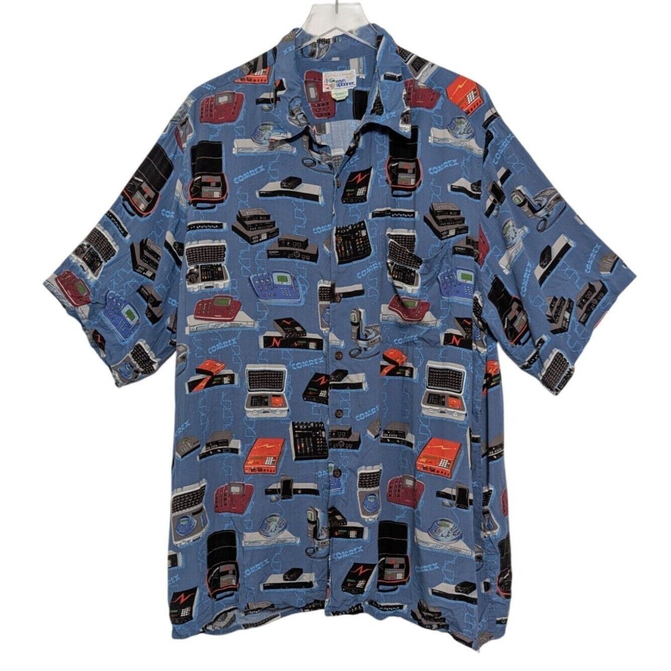 Reyn Spooner Vintage Reyn Spooner Comrex Shirt Mens Size XXL Blue Sound Size XXL / US 16-18 / IT 52-54 - 1 Thumbnail