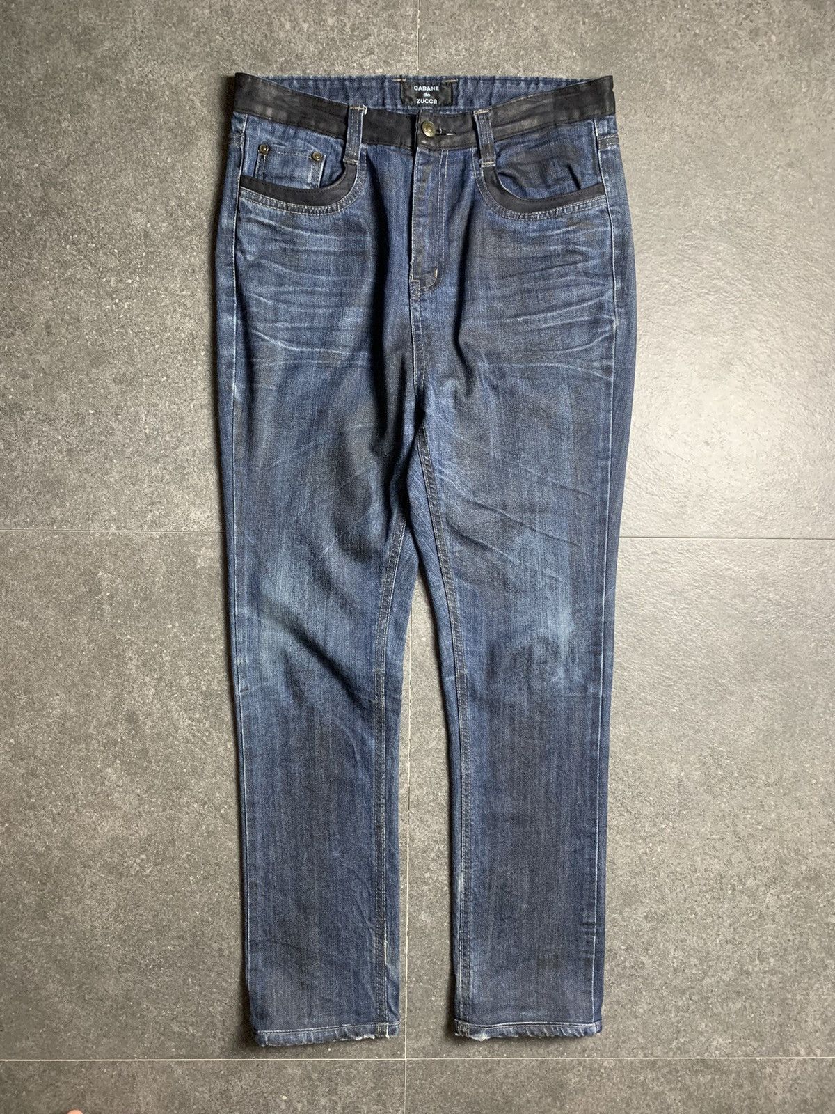 Issey Miyake 2000s Cabane de Zucca Overdyed Denim Size US 30 / EU 46 - 2 Thumbnail
