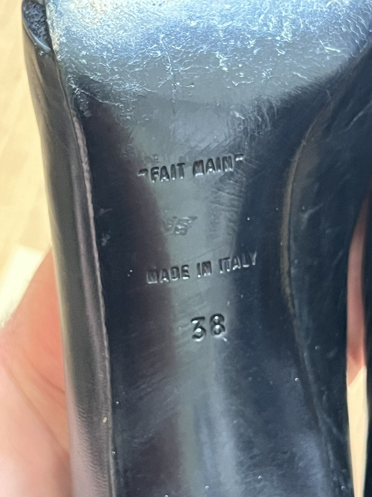 Celine × Vintage Celine vintage high heels shoes avant garde 90s fait main Size US 7.5 / IT 37.5 - 6 Thumbnail