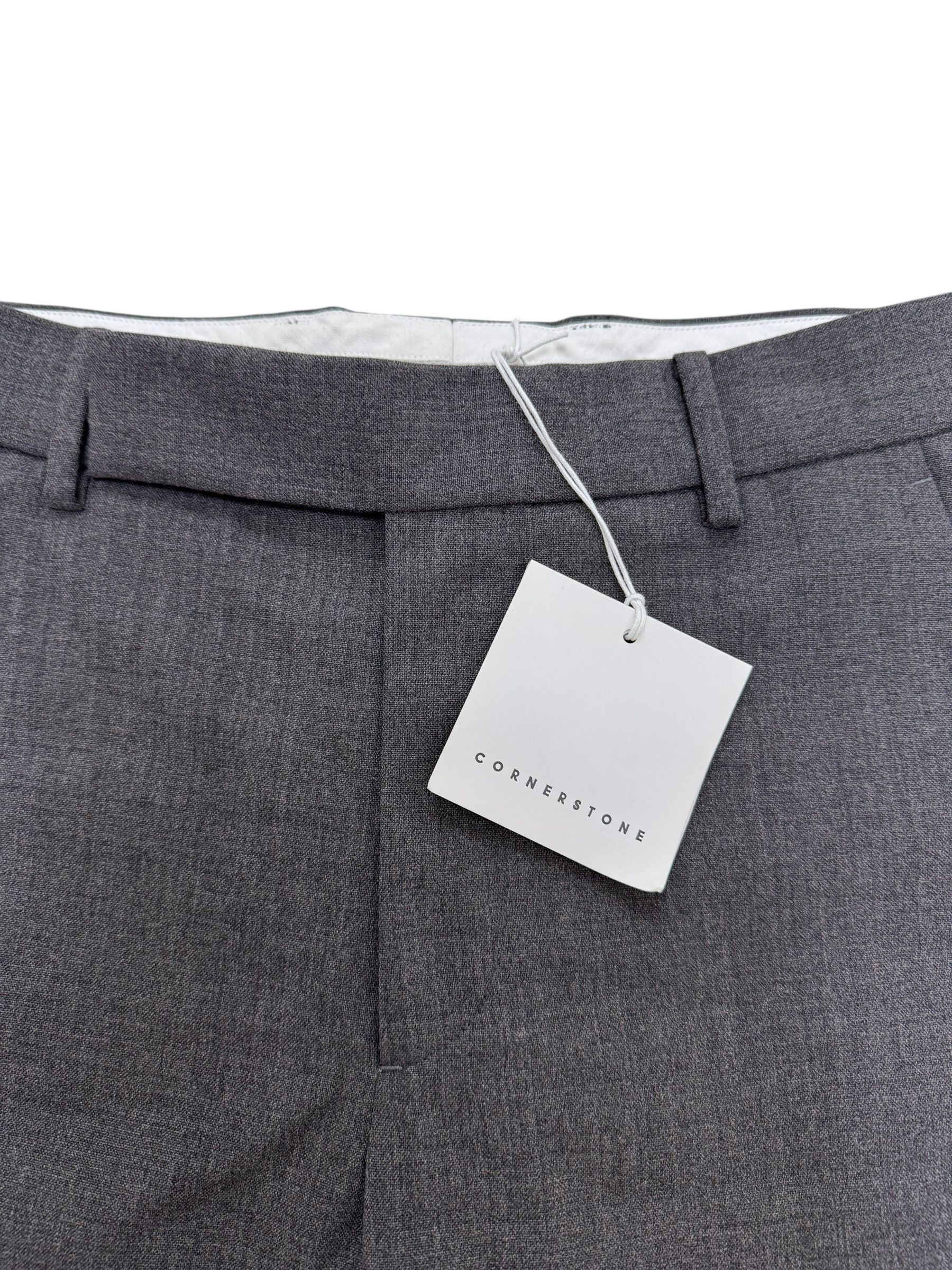 Other Cornerstone Homme By Sun Yun Grey Mens Trousers Size US 30 / EU 46 - 3 Thumbnail