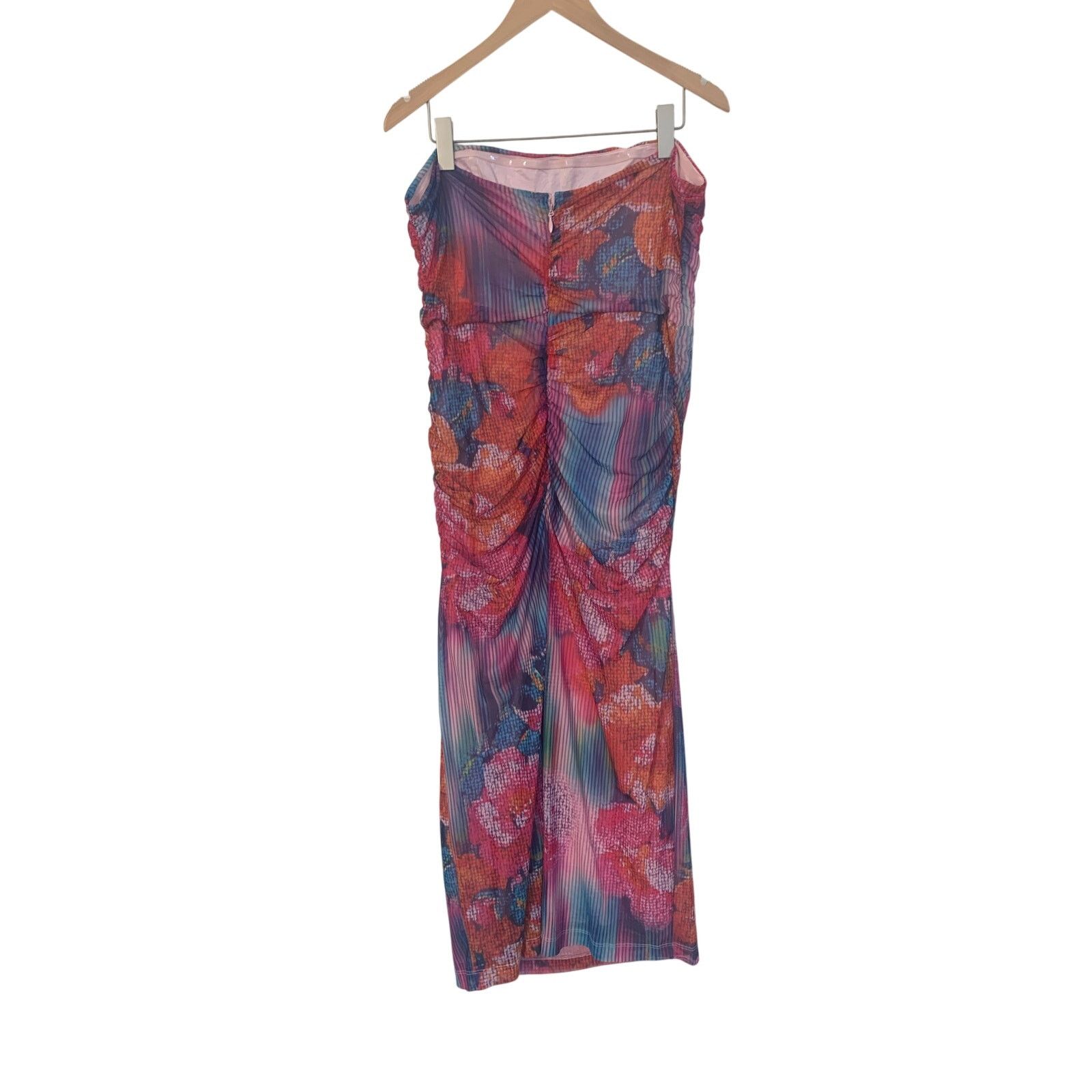 Anthropologie NWT Anthropologie Soleil Slim Strapless Ruched Mesh Dress Size XL / US 12-14 / IT 48-50 - 5 Thumbnail
