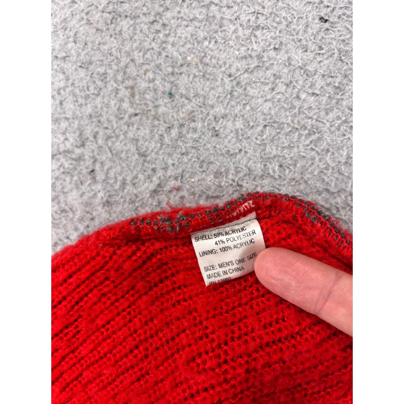 Vintage Paris Accessories Beanie Mens One Size Gray Knit Ski Hat Size ONE SIZE - 5 Thumbnail