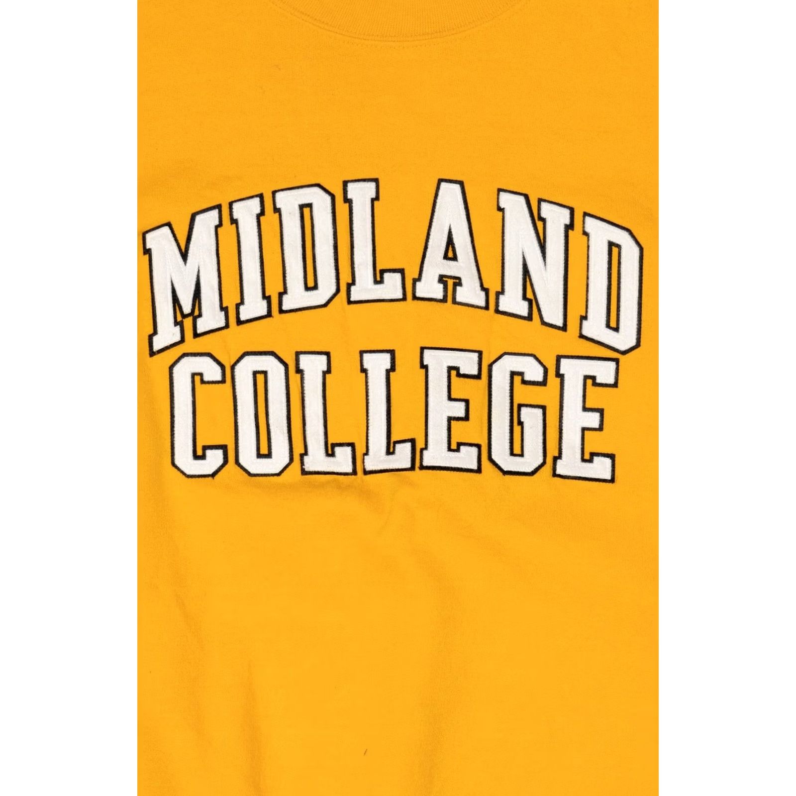 Vintage VINTAGE Yellow Midland College Sweatshirt Large 2000s Oarsman Cotton Polyester Size US L / EU 52-54 / 3 - 2 Thumbnail