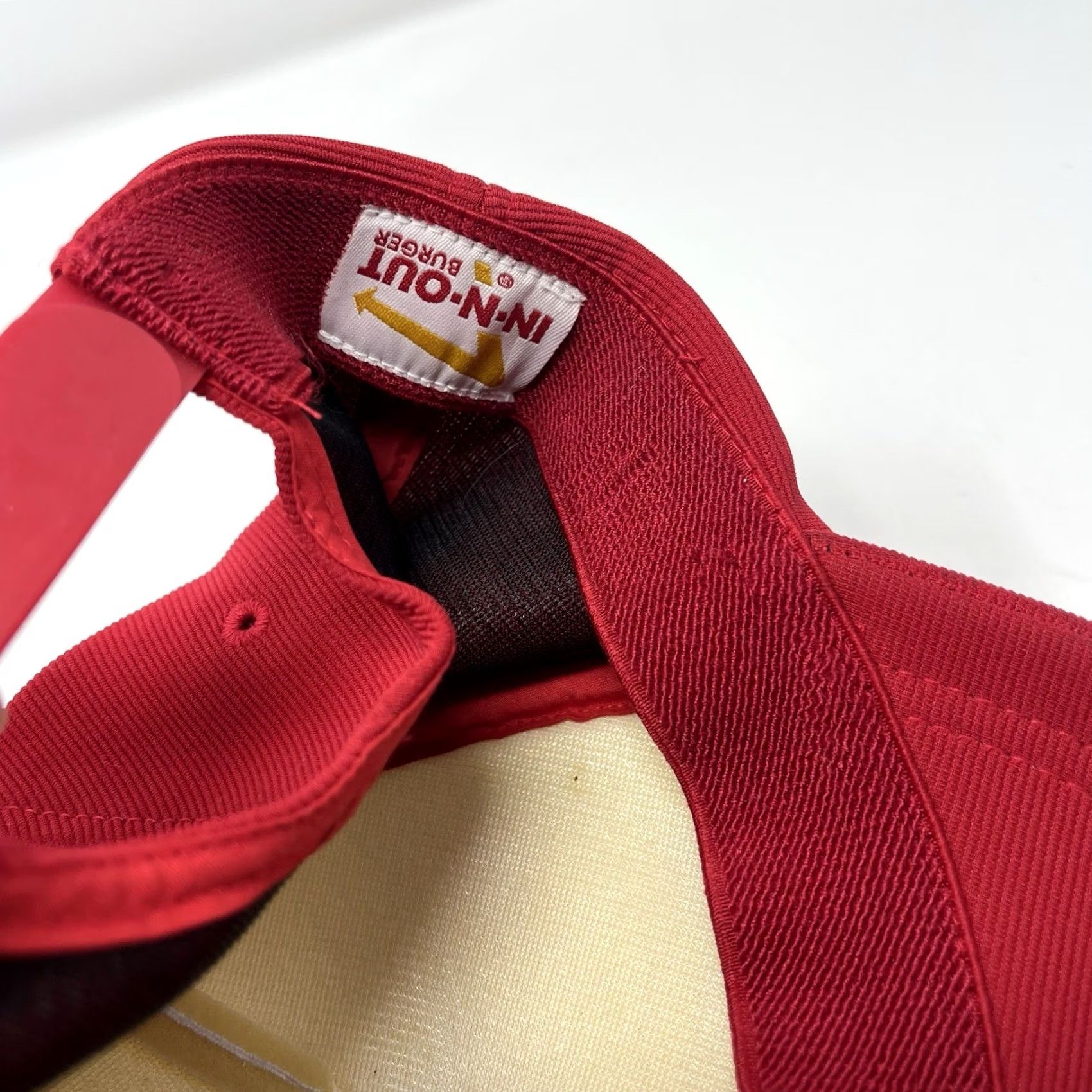 Vintage IN-N-Out Burger Hat Cap Red Uniform Crew Snapback Adjustable 90s Size ONE SIZE - 5 Thumbnail