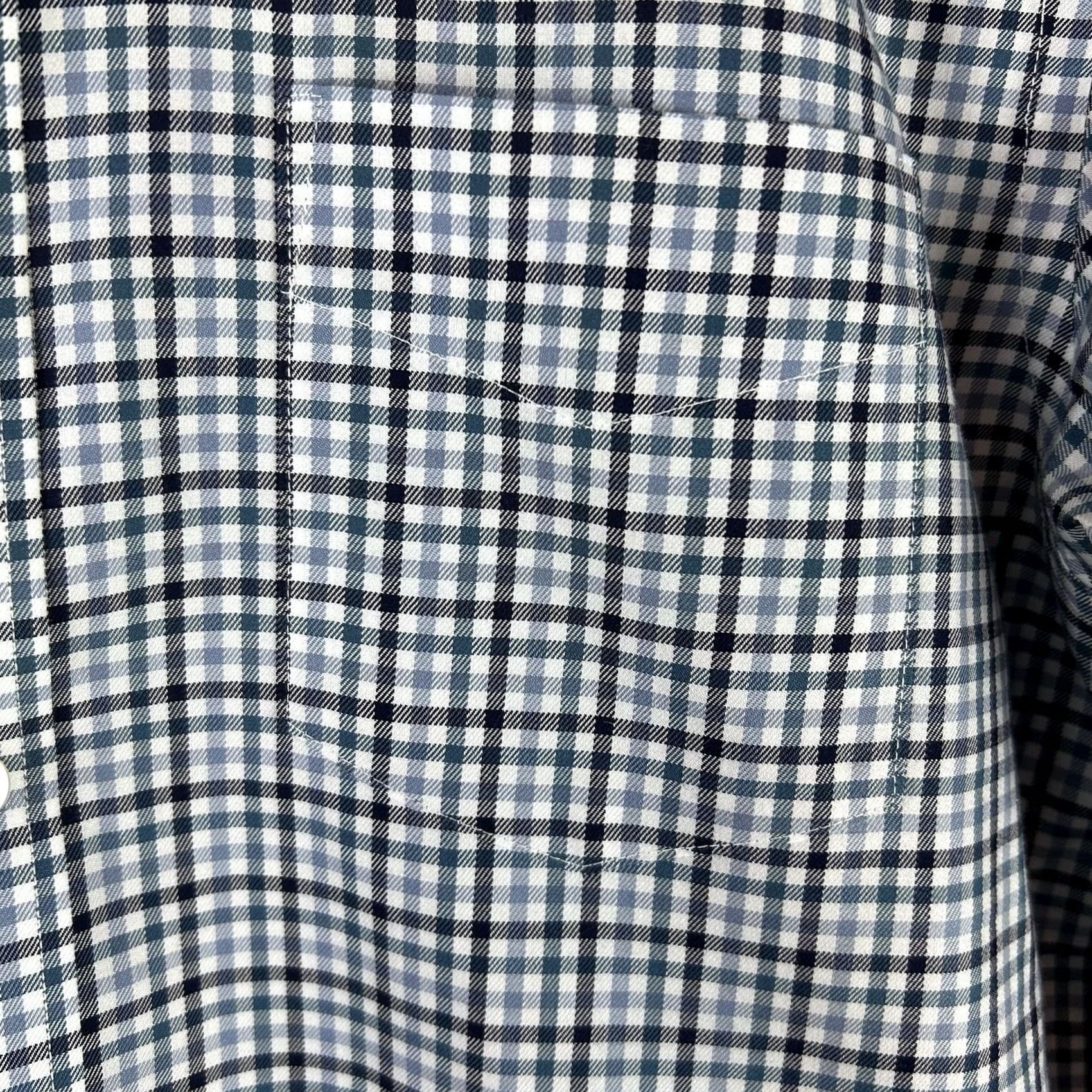 UNTUCKit UNTUCKit Alberto WF Button Down Shirt Long Sleeve Check Mens Medium Slim Fit Size US M / EU 48-50 / 2 - 5 Thumbnail