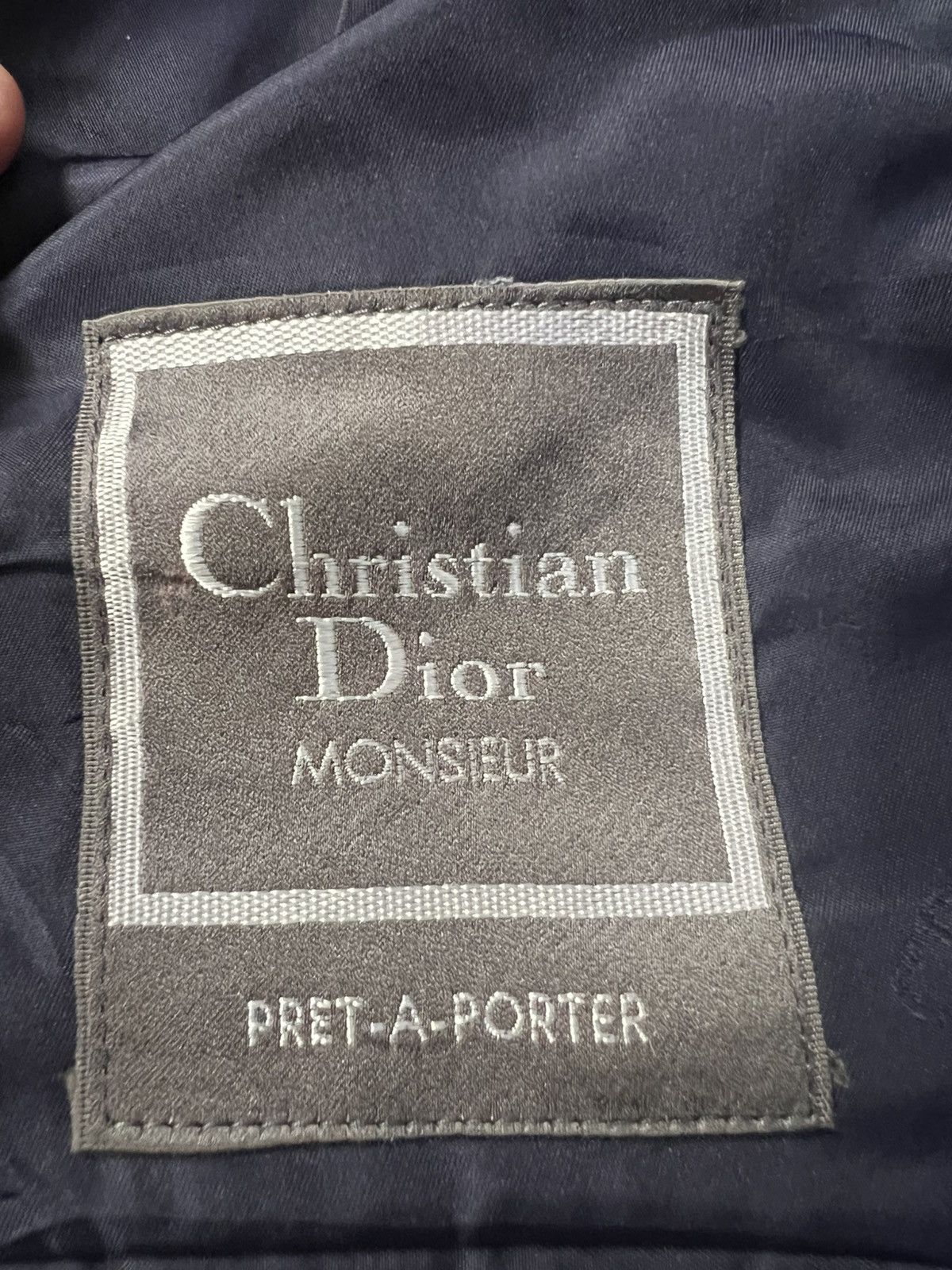 Christian Dior Monsieur Archival Christian Dior Monsieur Navy Wool BlazerJapanMarket Size US M / EU 48-50 / 2 - 2 Thumbnail