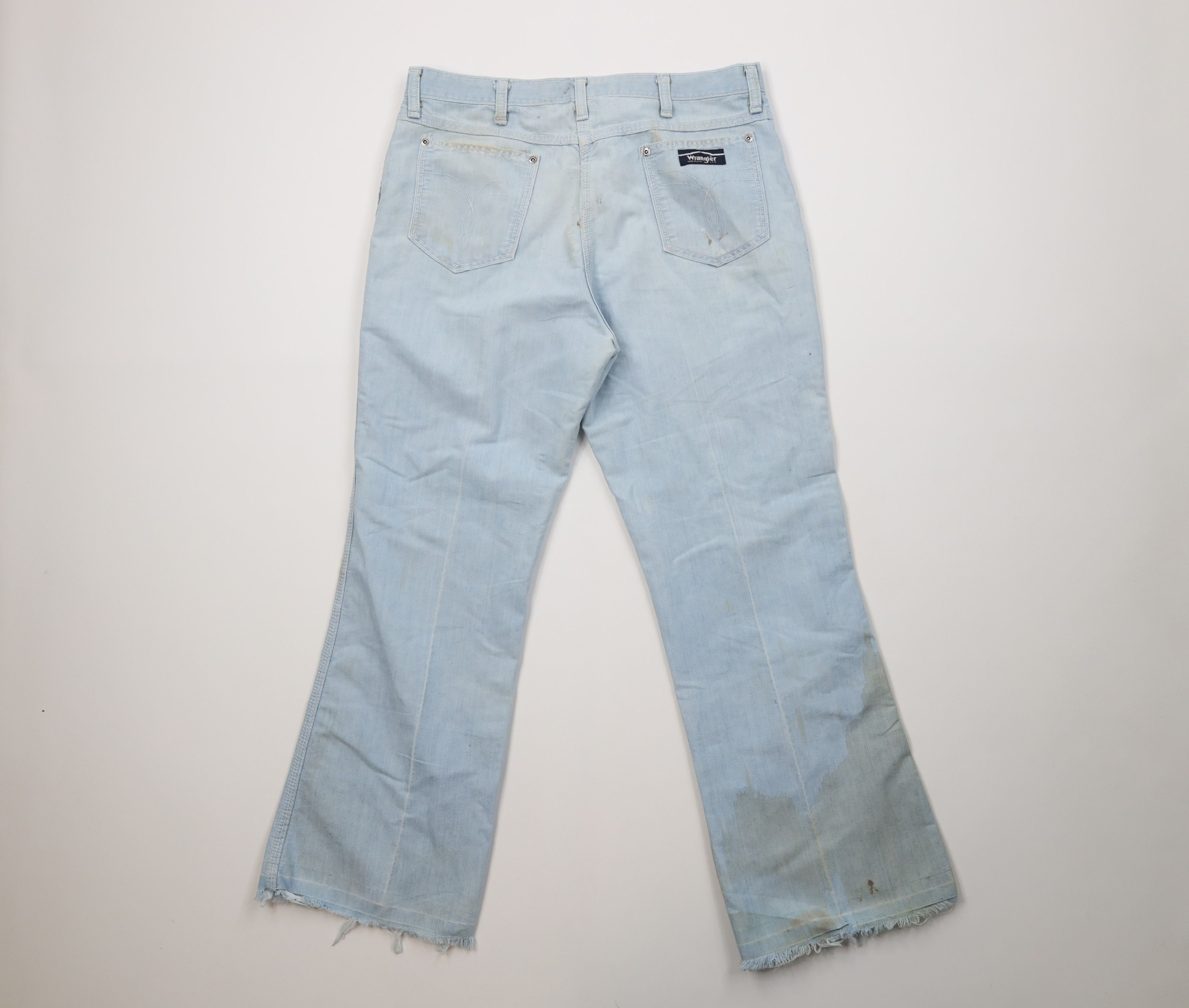 Wrangler Vintage 70s Wrangler Thin Bell Bottoms Jeans Blue USA Size US 36 / EU 52 - 11 Thumbnail
