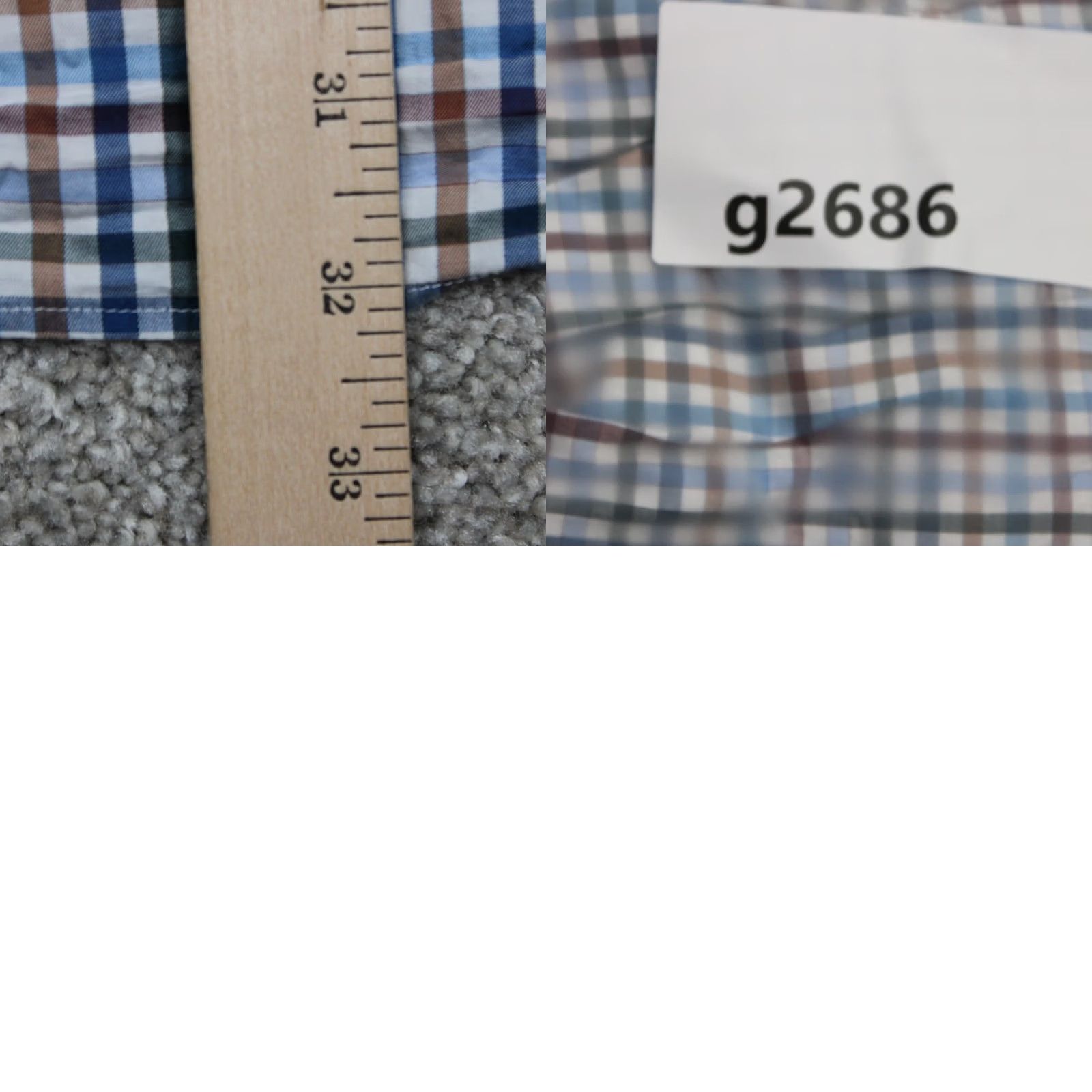Peter Millar Peter Millar Collection Shirt Mens 2XL Blue Plaid Cotton L/S Button-Up | Button-Down Casual Formal Workwear Men 2XL XXL Regular Button-Up Shirt Size US XXL / EU 58 / 5 - 9 Thumbnail