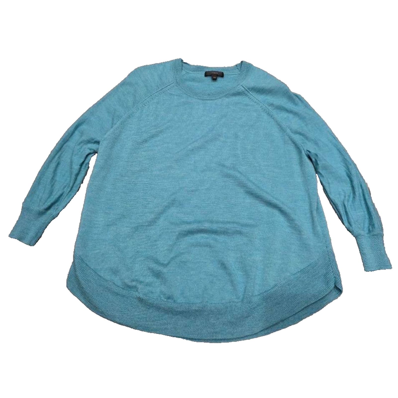 J.Crew J.Crew 100% merino Sweater tunic 3/4 turquoise XXS A003192 Size XXS / US 00 / IT 34 - 1 Thumbnail