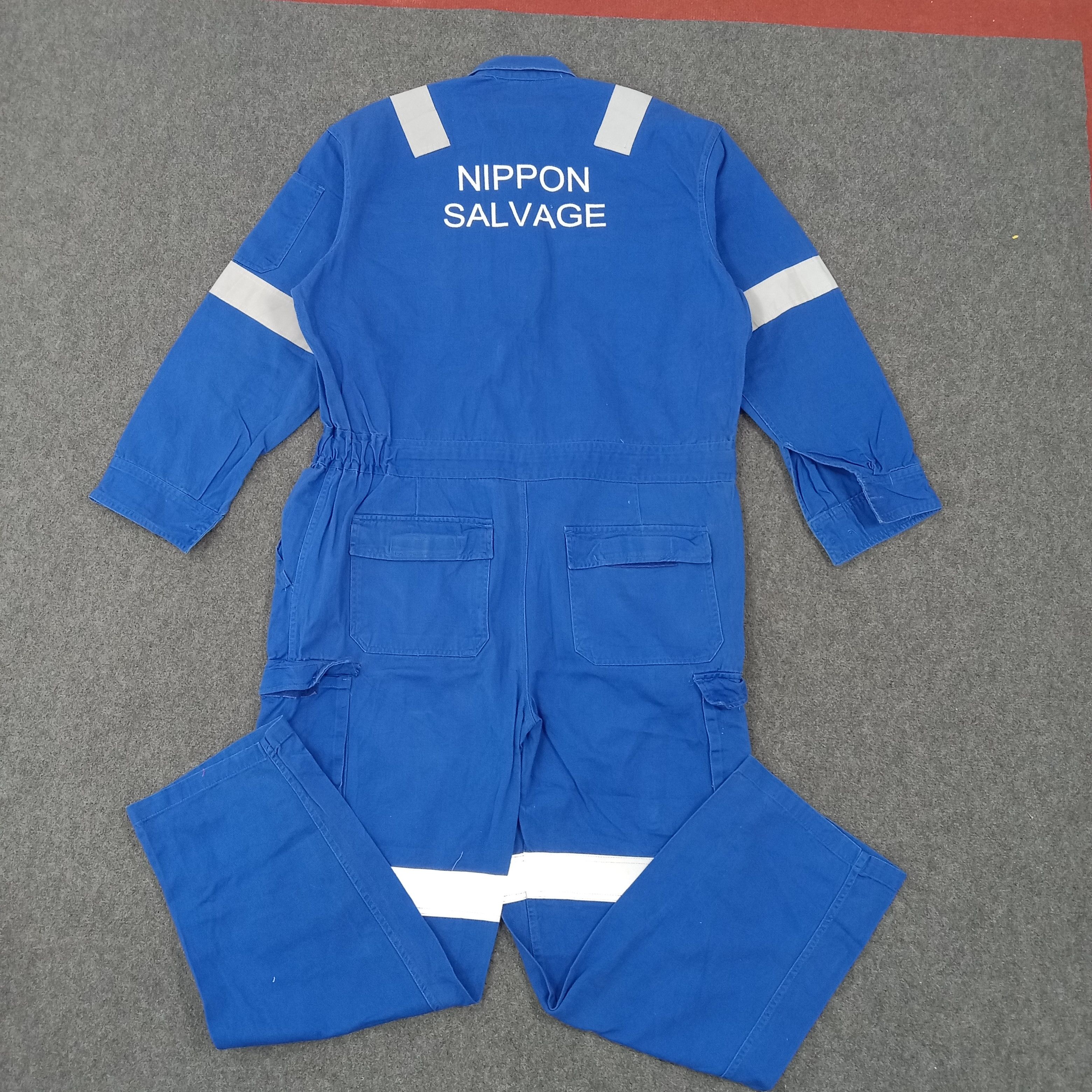Vintage Nippon Salvage Japanese Brand Coverall Jacket Size US L / EU 52-54 / 3 - 1 Thumbnail
