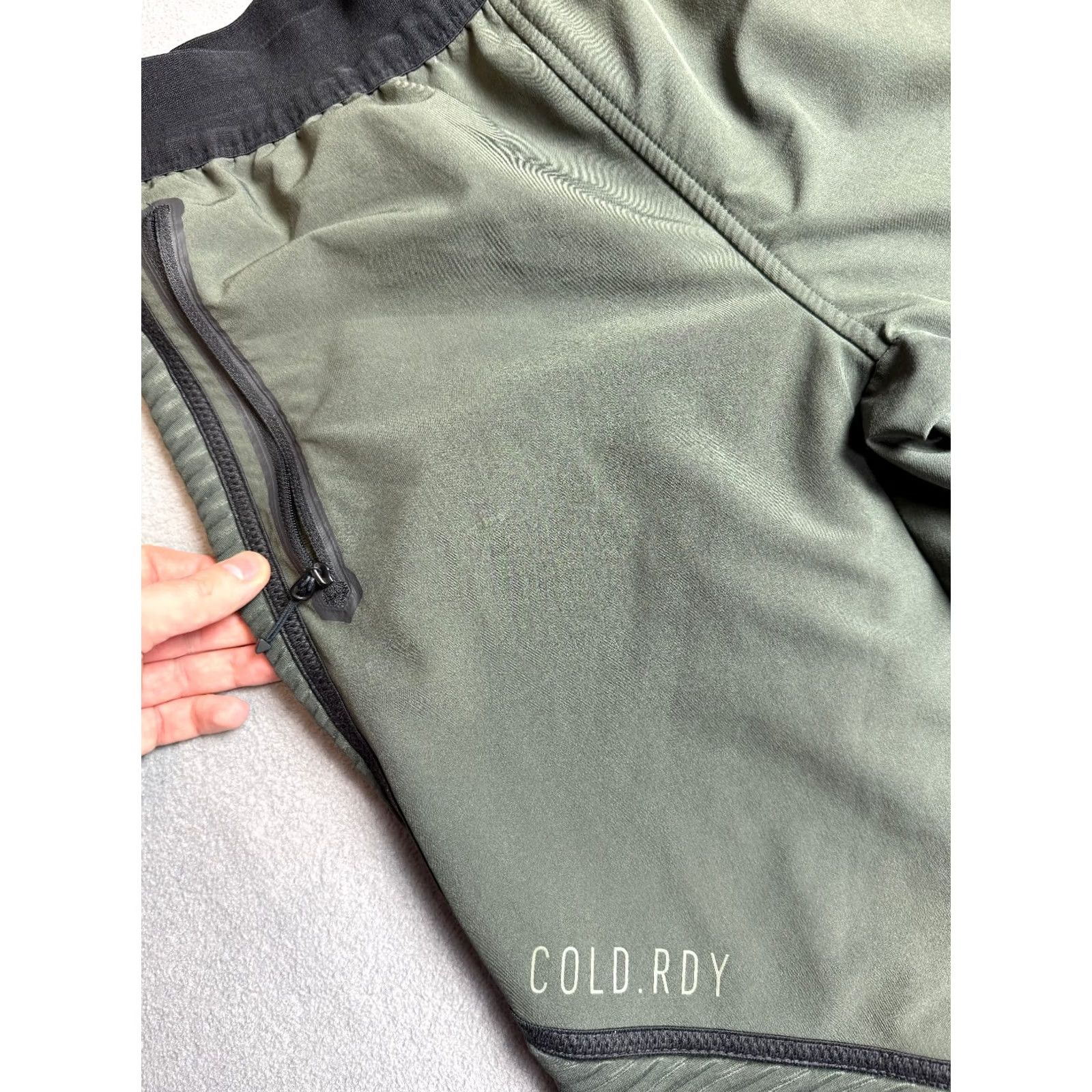 Adidas adidas Pants Mens S Khaki Green COLD.RDY Joggers Training Gym Running Trousers Size US 29 - 5 Thumbnail
