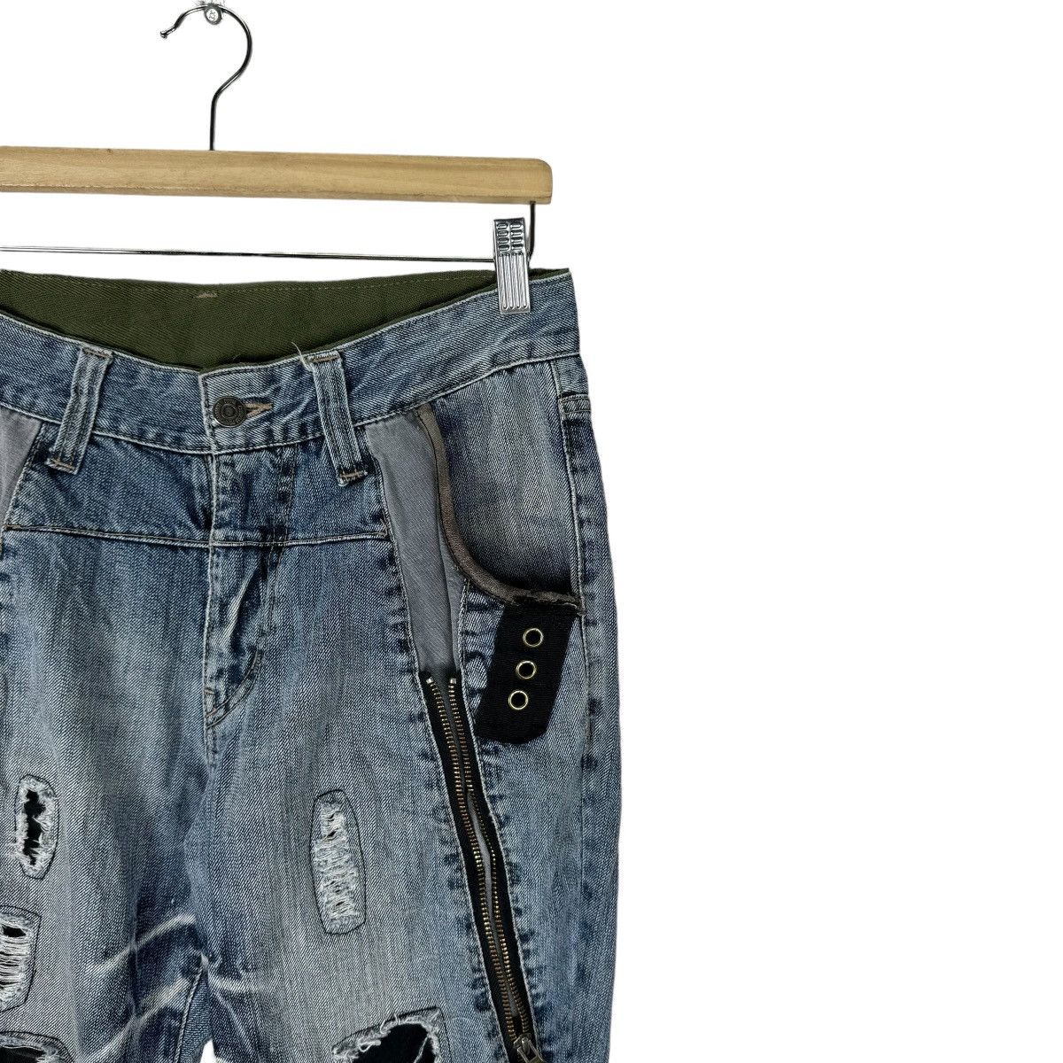PPFM ❄️PPFM PATCHWORK JAPAN GOTHIC PUNK DENIM JEANS PANTS Size US 32 / EU 48 - 4 Thumbnail