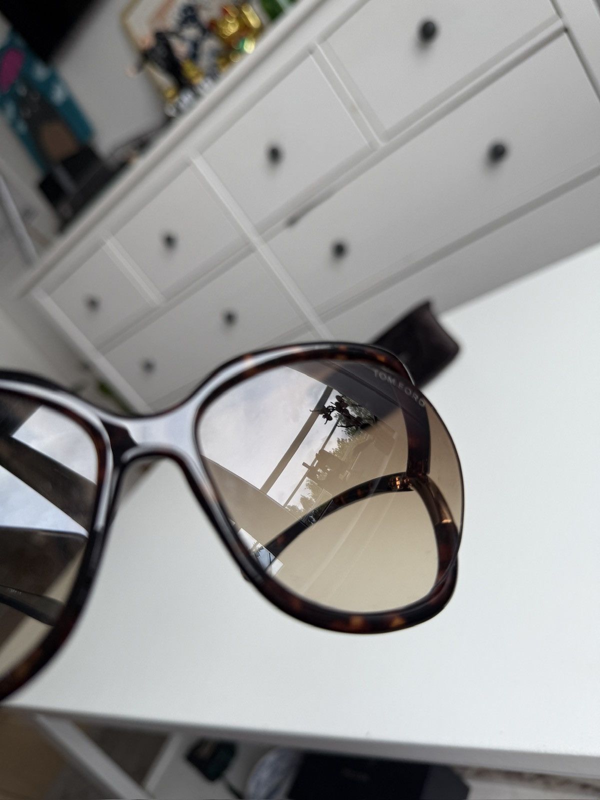 Designer × Tom Ford Tom Ford oval sunglasses designer luxury old money classy y2k Size ONE SIZE - 12 Thumbnail