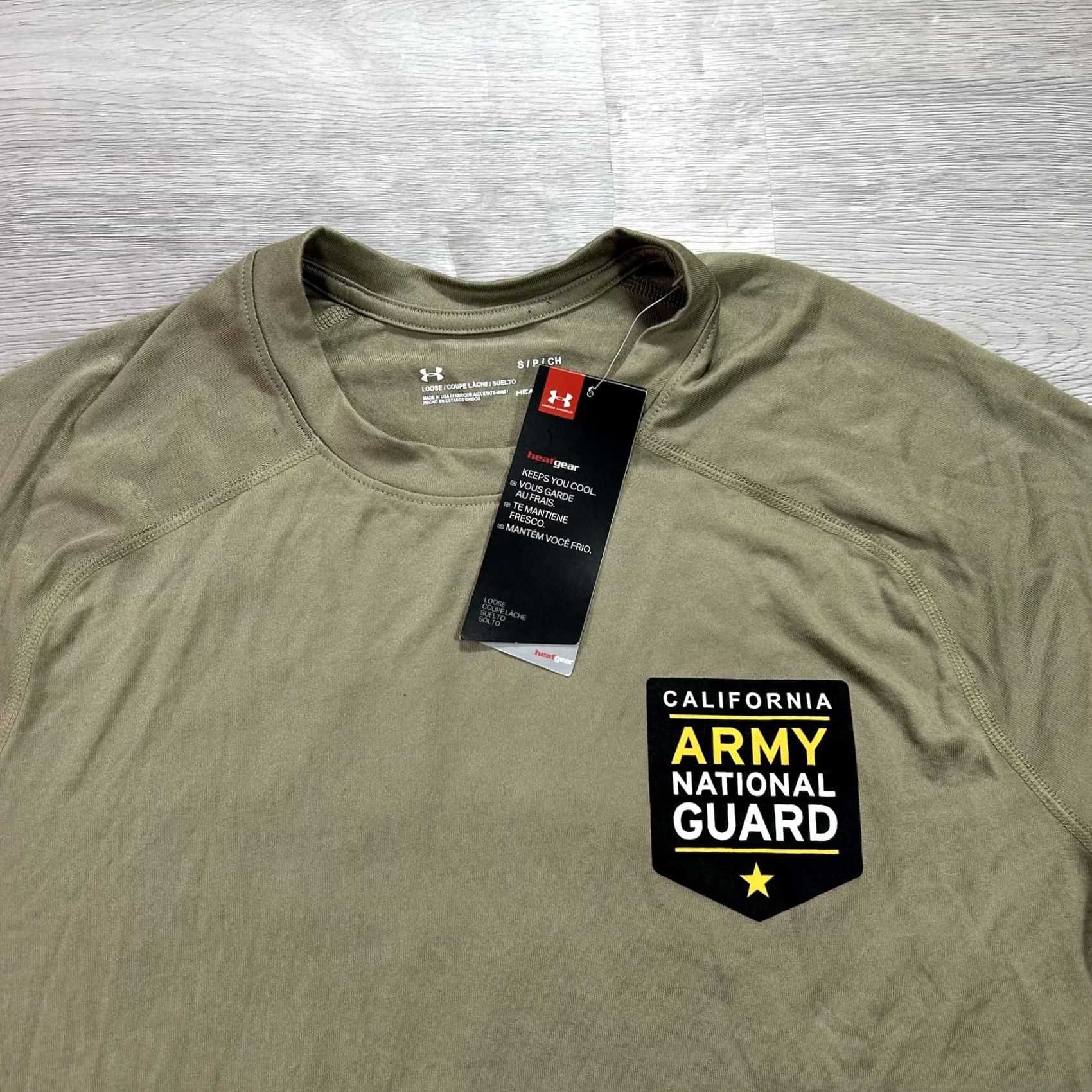 Under Armour Under Armour Shirt Mens Small Green California Army National Guard Tee Size US S / EU 44-46 / 1 - 4 Thumbnail