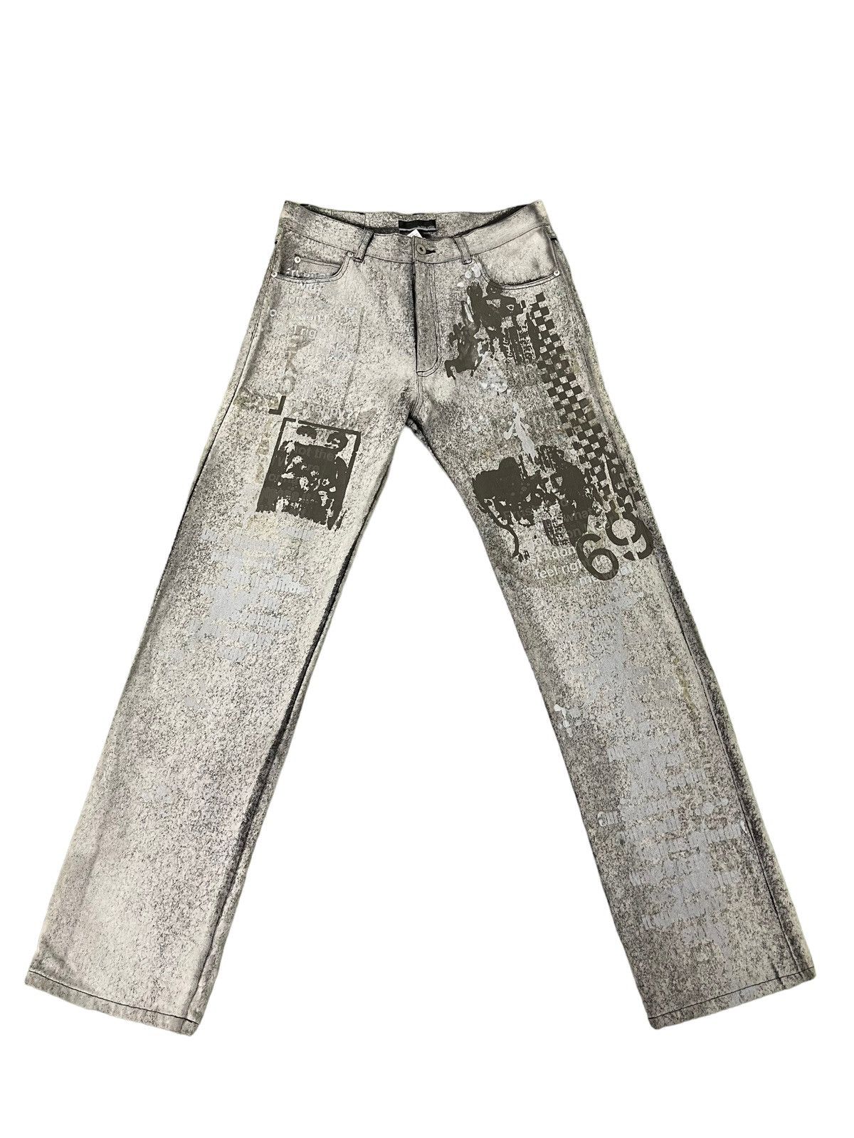 Japanese Brand Full Coating Jeans In The Attic Punk Regular Fit 8🟦3 Size US 31 - 1 Thumbnail