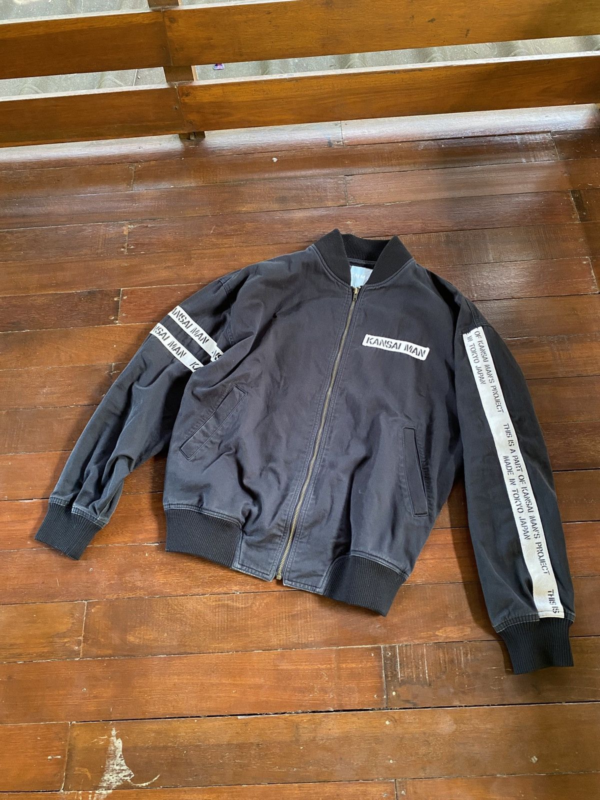 Kansai Yamamoto 🇯🇵90s Kansai Man Project Bomber Jacket Size US L / EU 52-54 / 3 - 2 Thumbnail