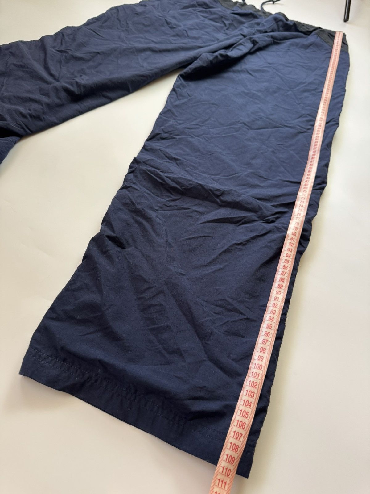 Nike Vintage Baggy Nylon Nike Pants Blue Y2K Size US 35 - 13 Thumbnail
