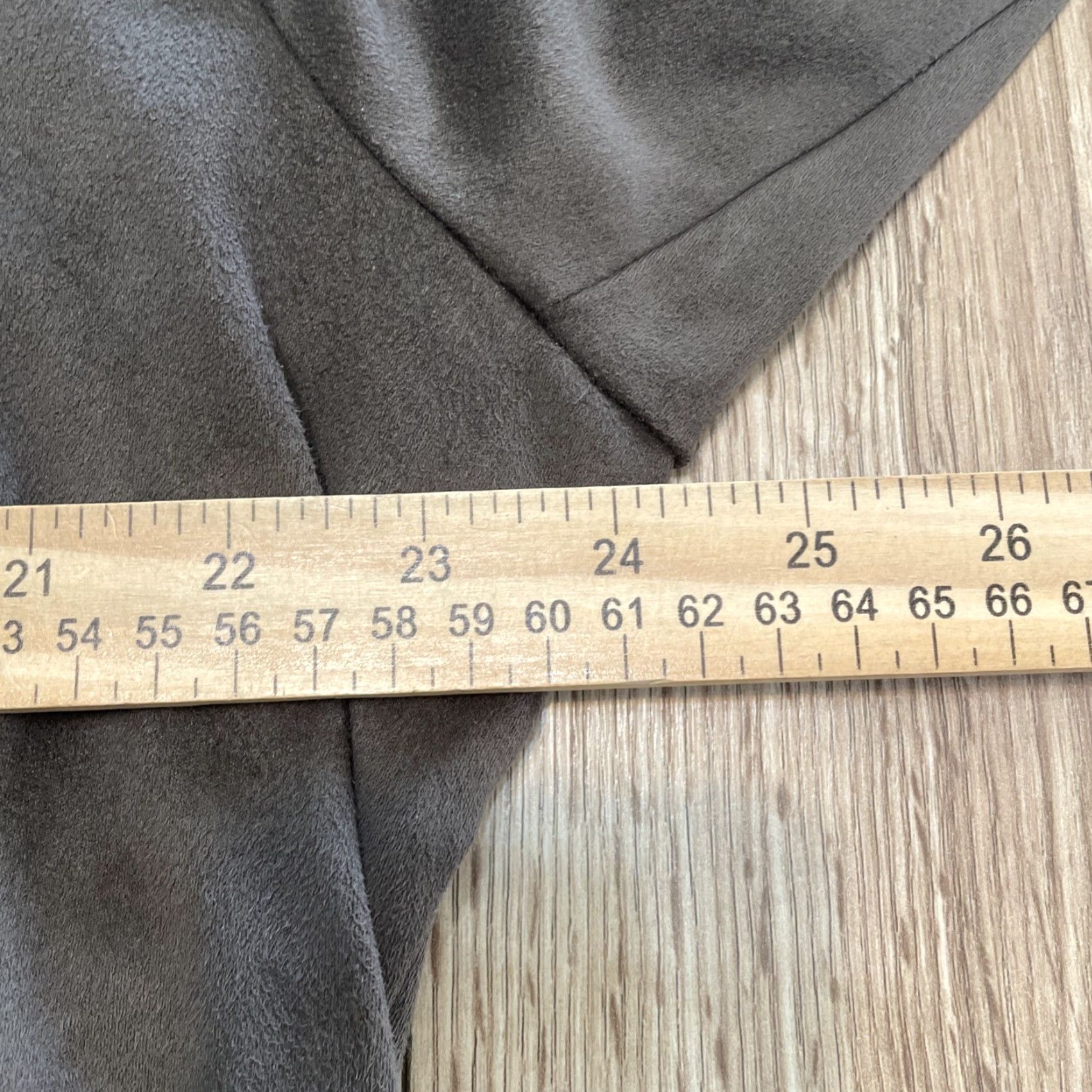 Vintage VINTAGE JustFab Jacket Womens 2X Long Sleeve Faux Suede Draped Brown Polyester Basic Jacket Mens Womens Size XXL / US 16-18 / IT 52-54 - 6 Thumbnail