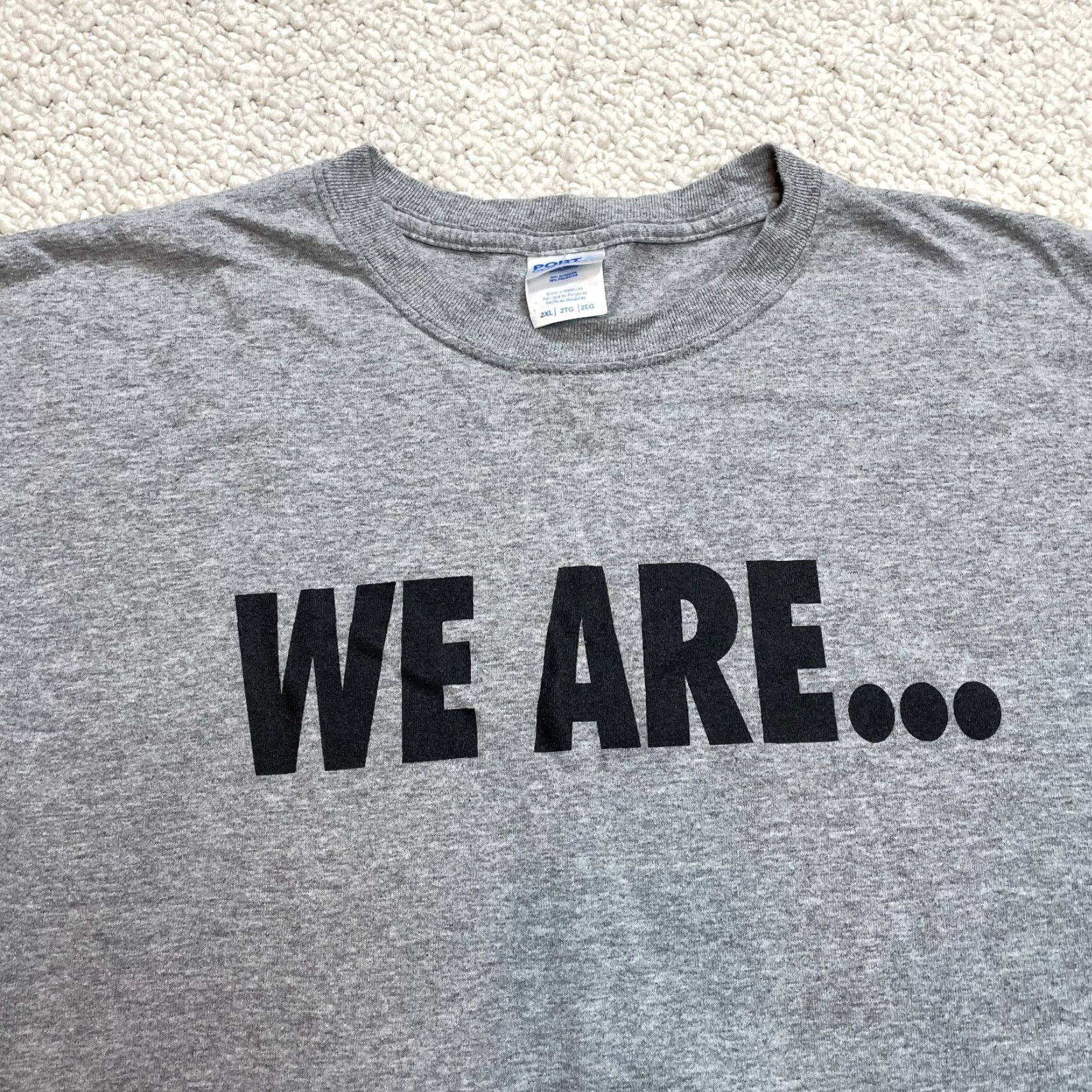 Port & Company Port & Company Core Blend Shirt Adult 2XL Gray Cotton Logo Graphic Tee Short Sleeve Crew Neck Jersey T-Shirt Men Home Care Size US XXL / EU 58 / 5 - 2 Thumbnail