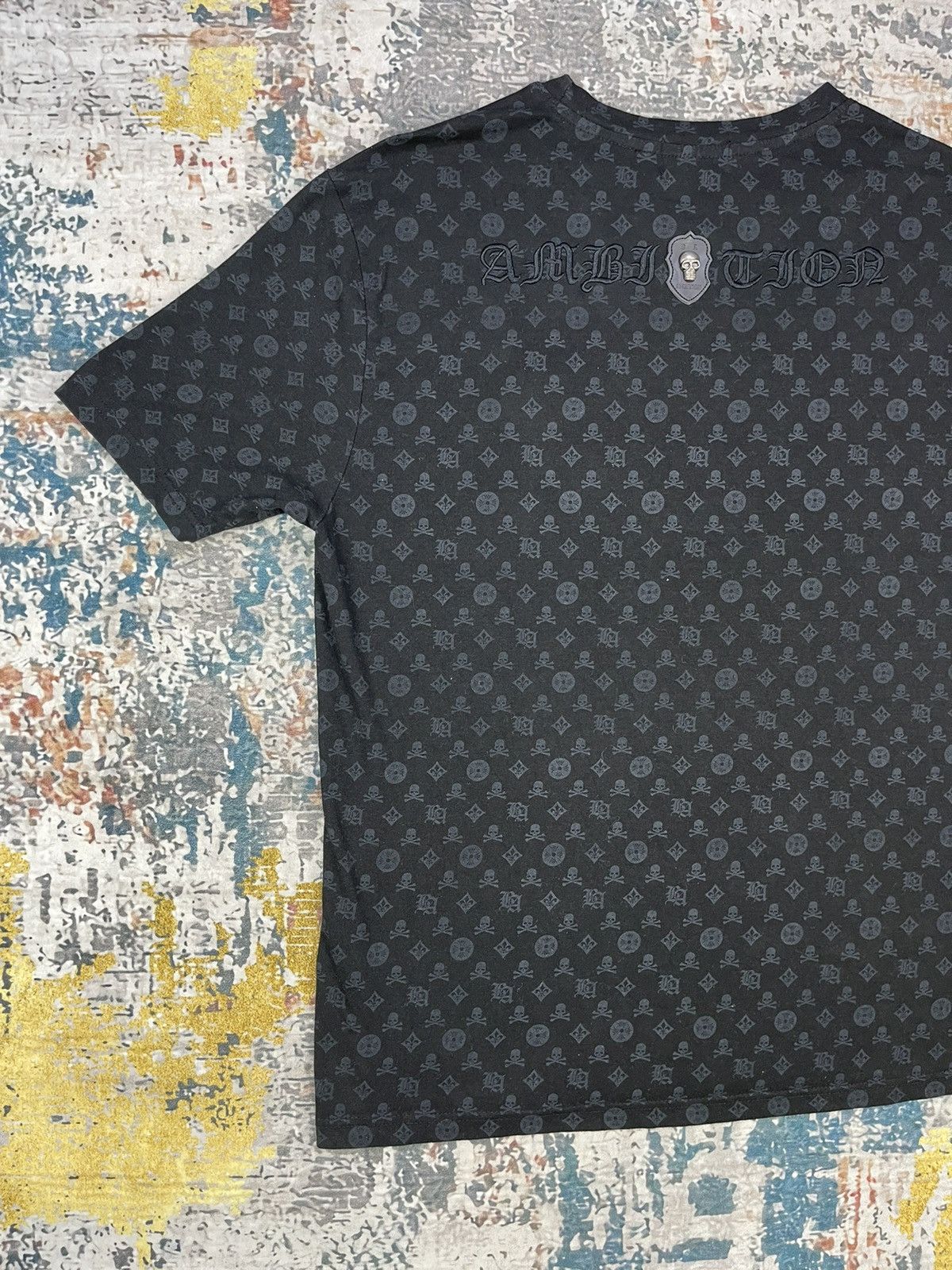 Beauty Beast Be Ambition Skull Full Printed All Over Back Hit Shirt Size US XL / EU 56 / 4 - 5 Thumbnail