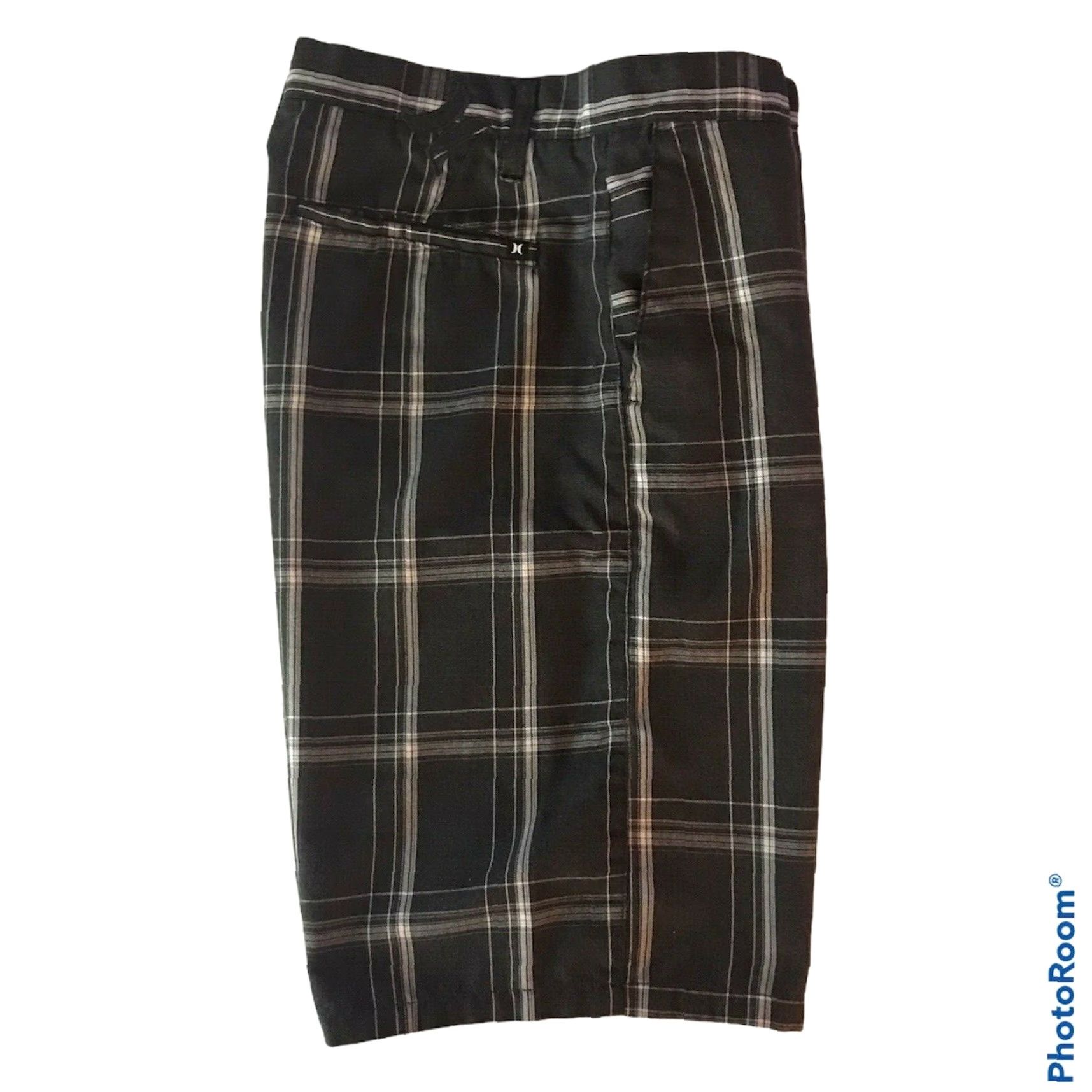 Hurley Hurley Shorts Mens Sz 30 Chino Gray Black Plaid Flat Front Bermuda Skate Shirt? Size US 30 / EU 46 - 5 Thumbnail