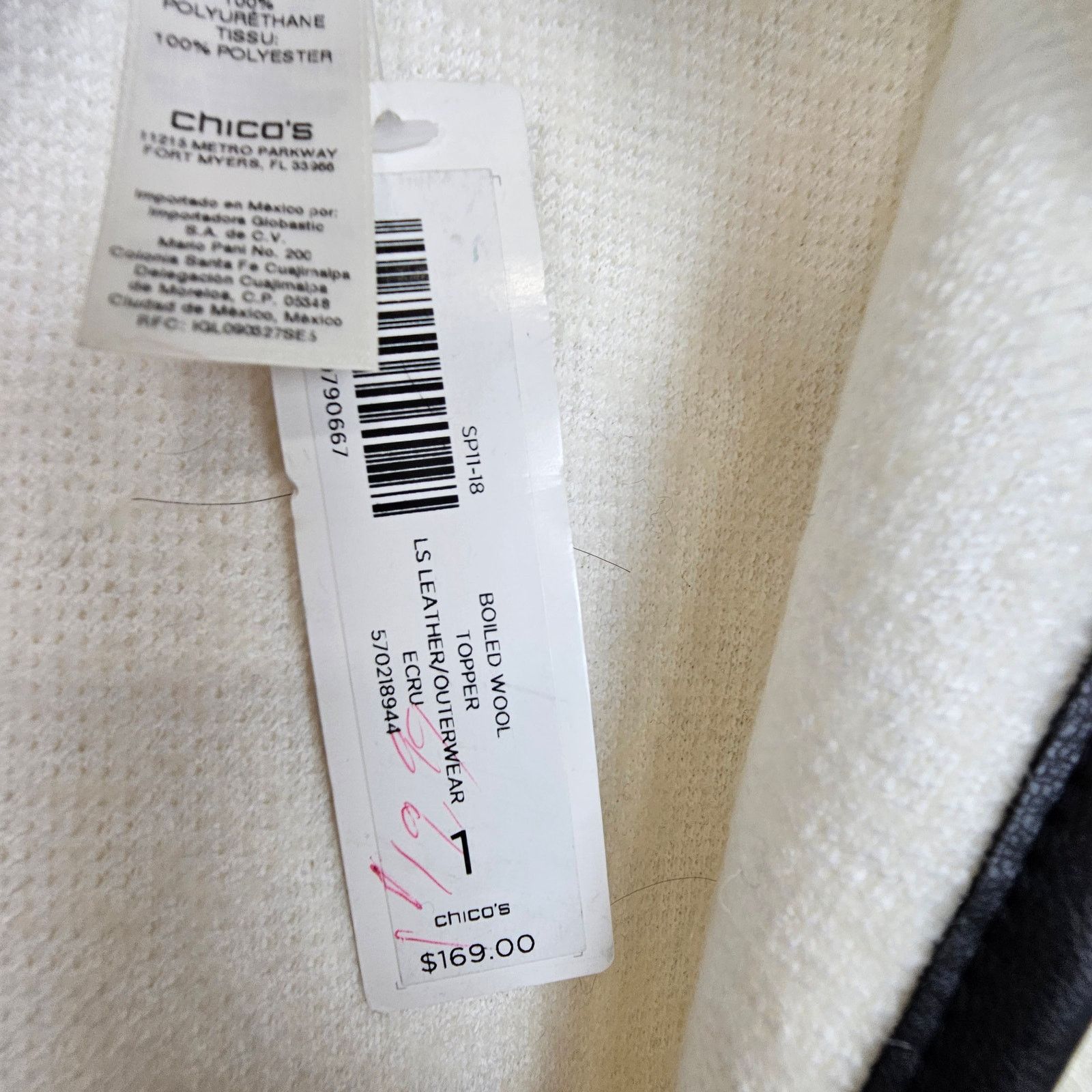 Chicos Chicos Womens Boiled Wool Jacket Sweater Cardigan Topper M Size M / US 6-8 / IT 42-44 - 10 Thumbnail