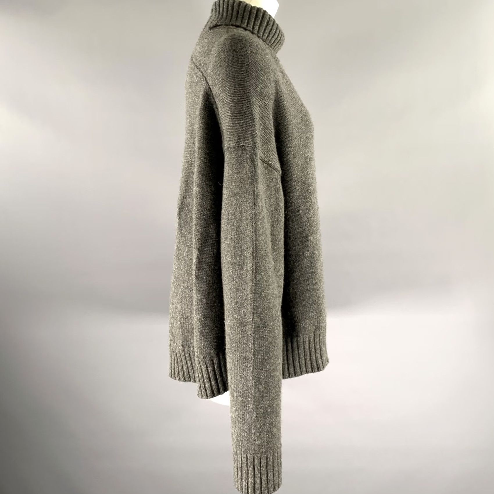 Jil Sander JIL SANDER Grey Cashmere Blend Turtleneck Sweater M Womens Size M / US 6-8 / IT 42-44 - 3 Thumbnail