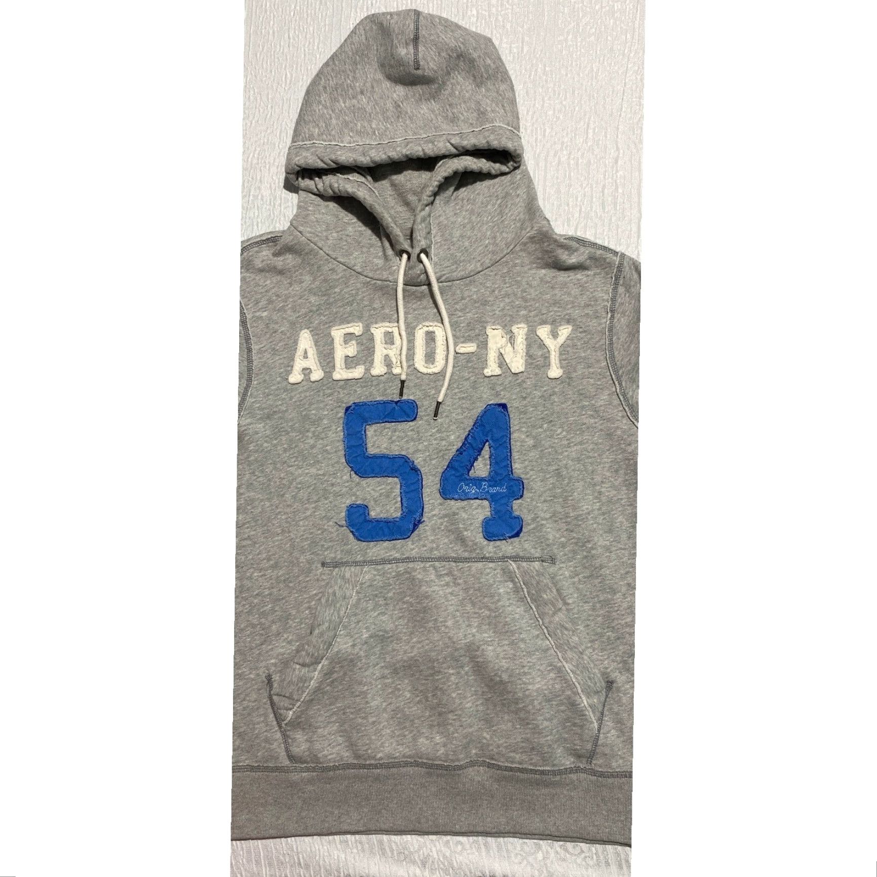 Aeropostale Aeropostale Hoodie Pullover Mens L Gray 54 Pocket Logo Hooded Sweatshirt Size US L / EU 52-54 / 3 - 3 Thumbnail