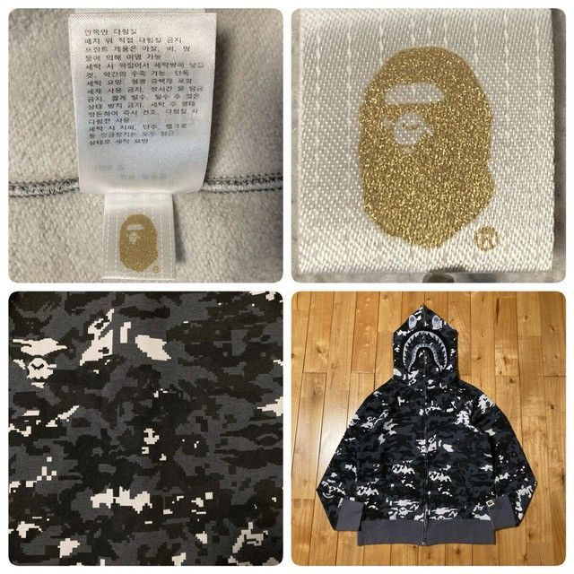 Bape BAPE MULTI PIXEL CAMO SHARK FULL ZIP HOODIE a bathing ape Size US S / EU 44-46 / 1 - 10 Thumbnail