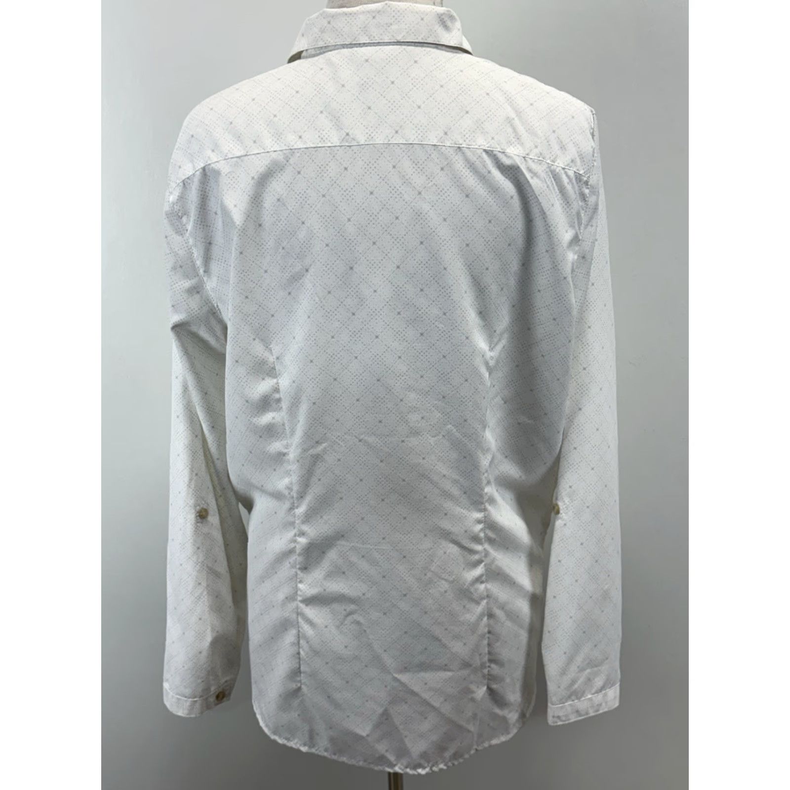 Eddie Bauer Eddie Bauer Travex Shirt Womens XL White Long Sleeve Hiking Outdoor Performance Breathable Lightweight Moisture Wicking Casual Activewear Size XL / US 12-14 / IT 48-50 - 3 Thumbnail