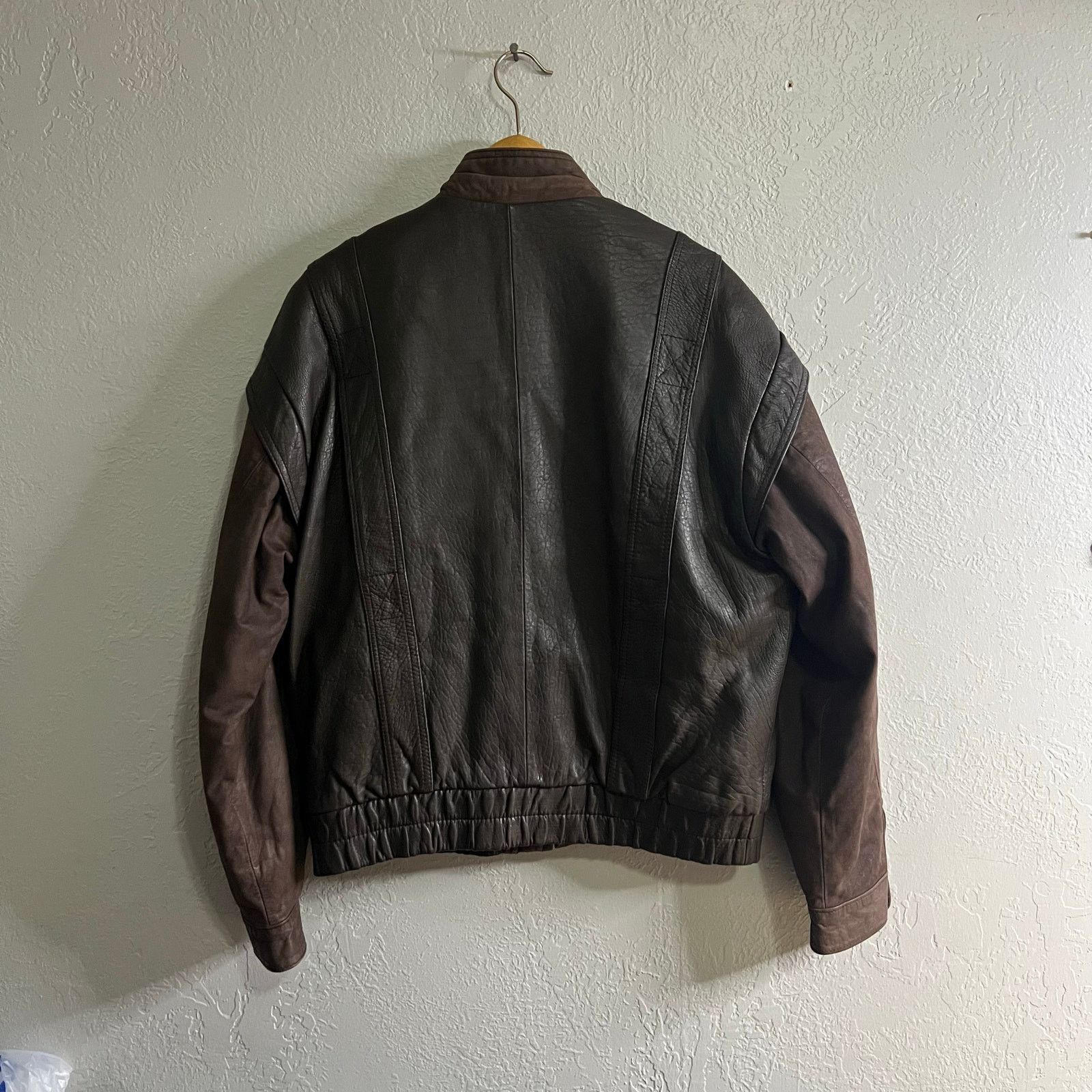 Elliott Vintage Elliot Kastle Leather Jacket Brown Aviator Bomber 40 Size US M / EU 48-50 / 2 - 2 Thumbnail