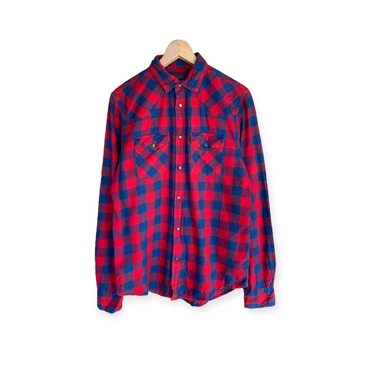 Zara Zara Man Plaid Tartan Flannel Shirt Button Up Size US S / EU 44-46 / 1 - 1 Thumbnail