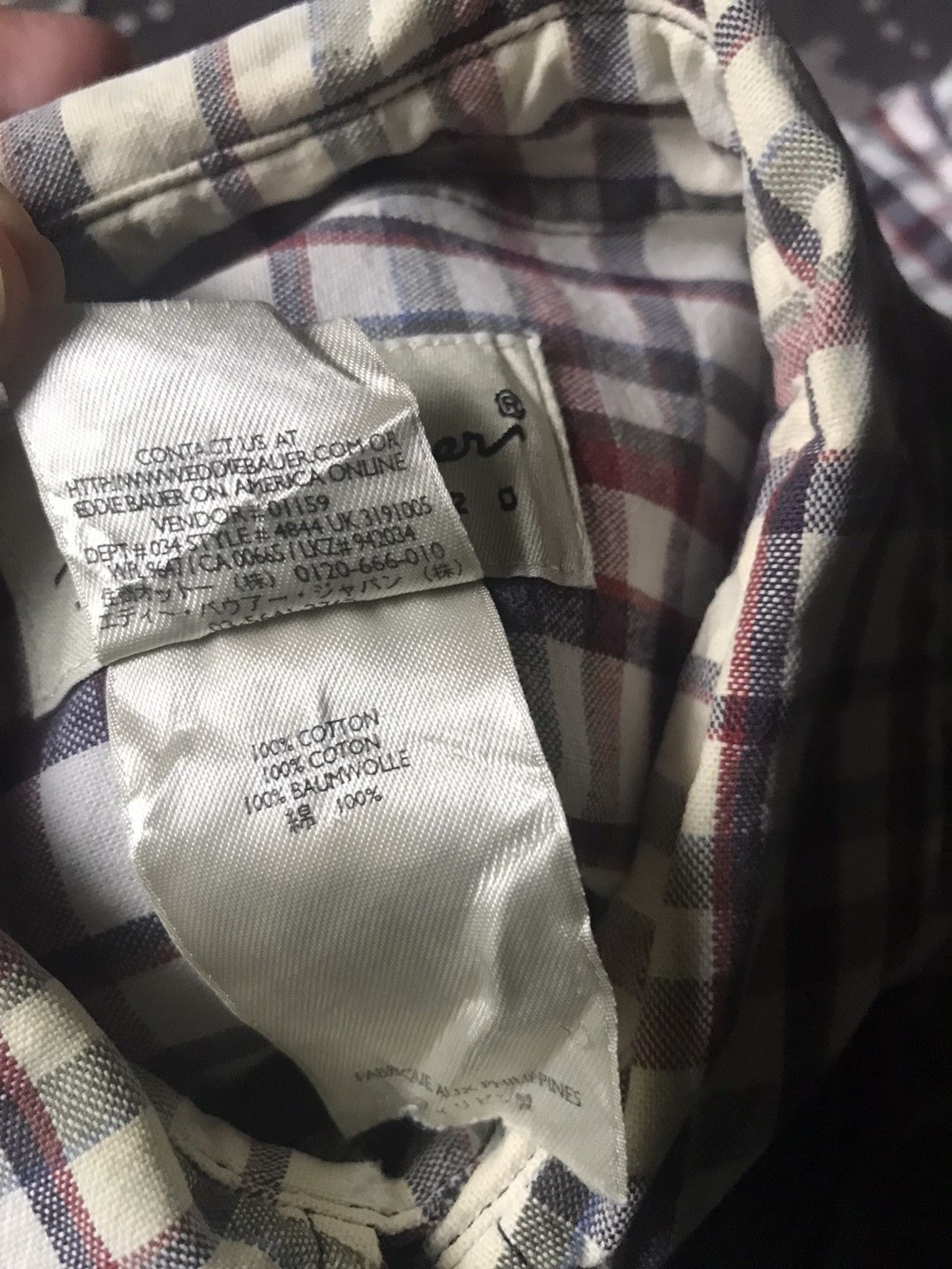 Eddie Bauer Japanese Brand Eddie Bauer Plaid Tartan Flannel Shirt Size US L / EU 52-54 / 3 - 6 Thumbnail