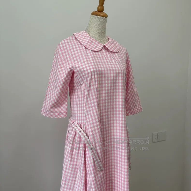 Comme des Garcons Comme Des Garcons Retro pink and white plaid stand collar Size S / US 4 / IT 40 - 5 Thumbnail