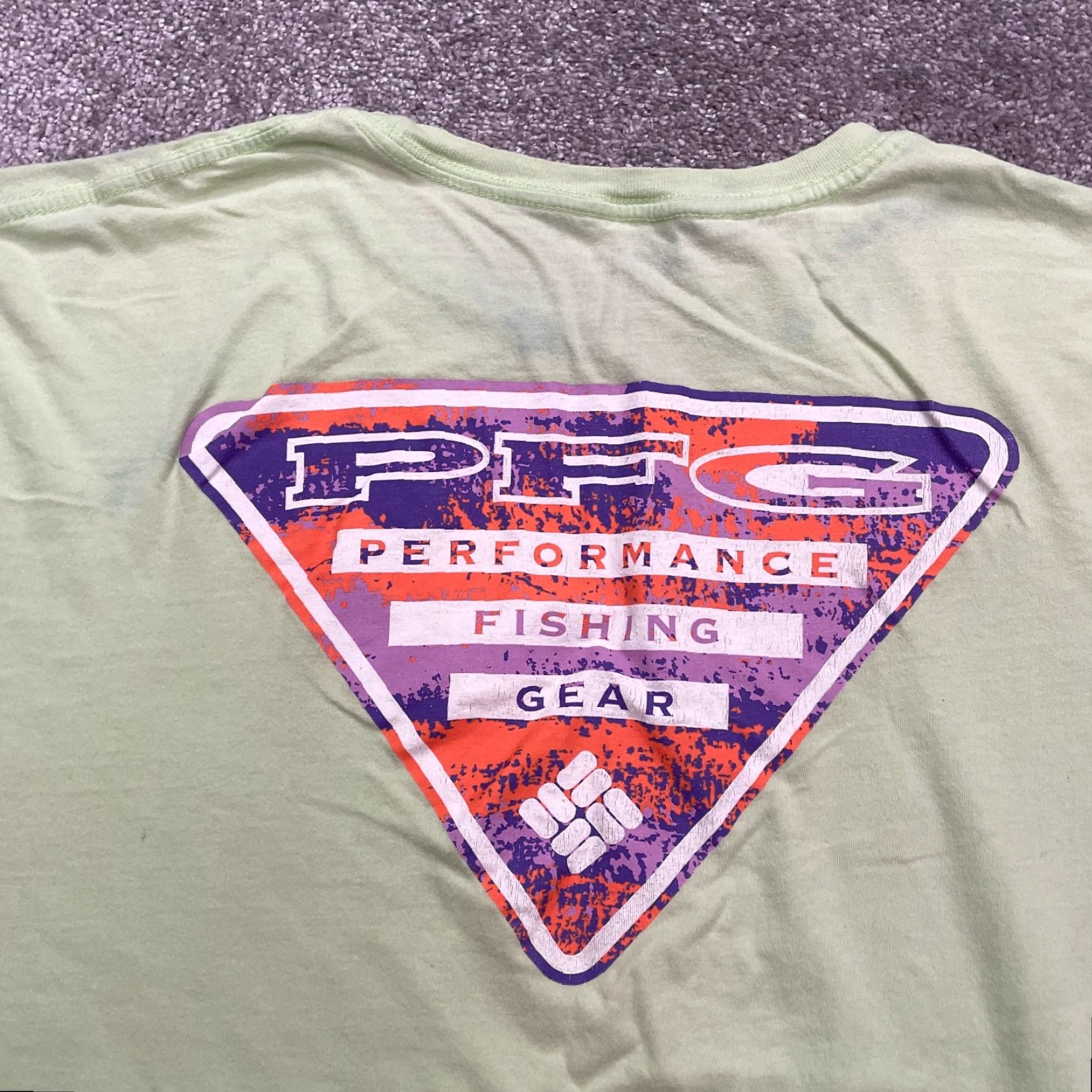 Vintage Columbia PFG Graphic T-Shirt Mens XLT Green Casual Tee Outdoor Short Sleeve Size US XL / EU 56 / 4 - 3 Thumbnail