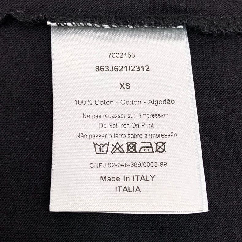 Dior Dior Black logo letter print cotton round-neck short-sleeve Size US XS / EU 42 / 0 - 7 Thumbnail
