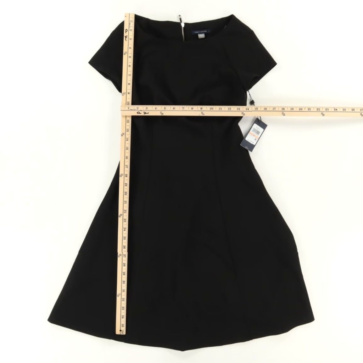 Tommy Hilfiger VINTAGE Tommy Hilfiger Adaptive Jersey Fit & Flare Dress Black Women 2 Size XS / US 0-2 / IT 36-38 - 3 Thumbnail