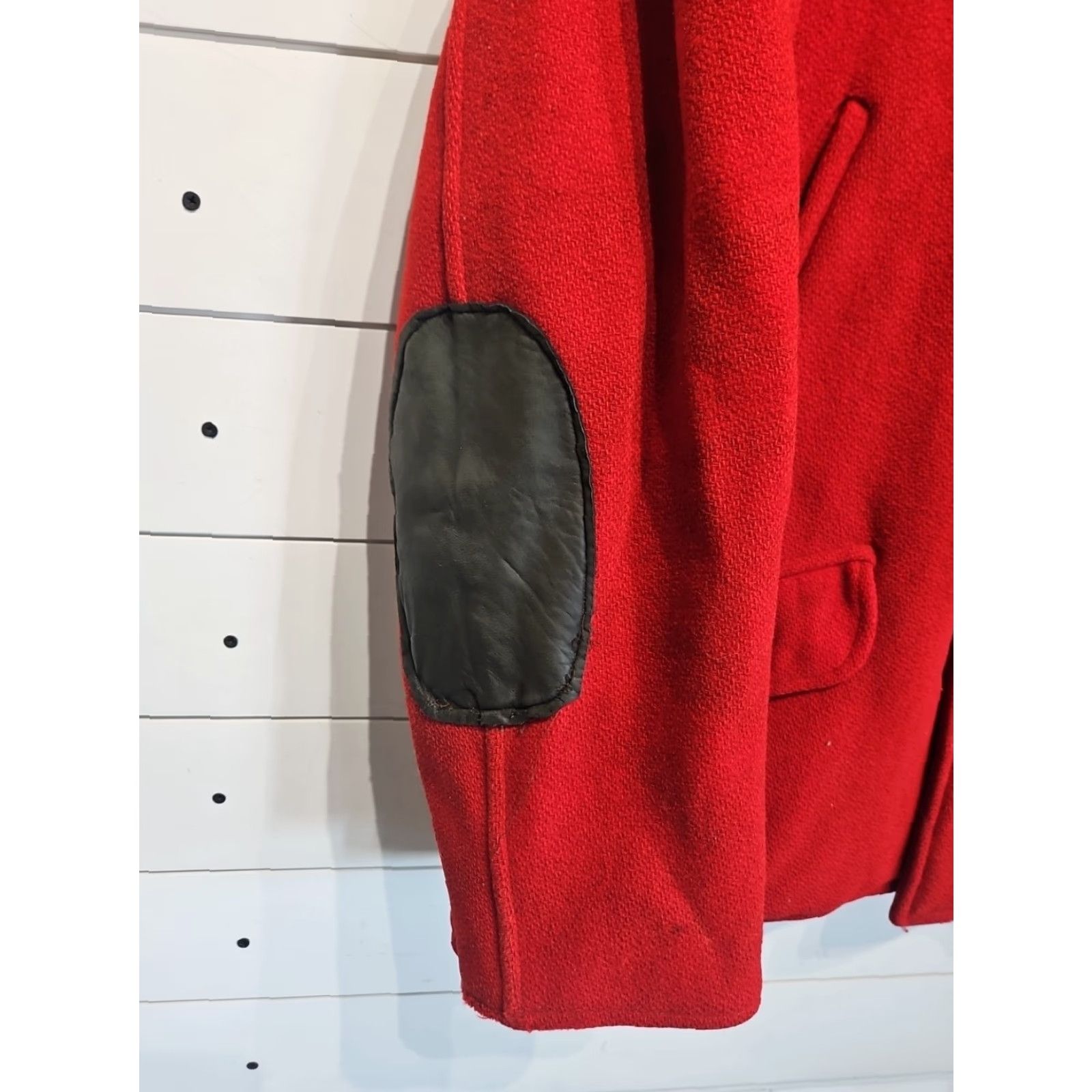 Vintage VINTAGE Woolrich Jacket Long Wool Hunting Coat Parka Men L Red 50s Size US L / EU 52-54 / 3 - 2 Thumbnail