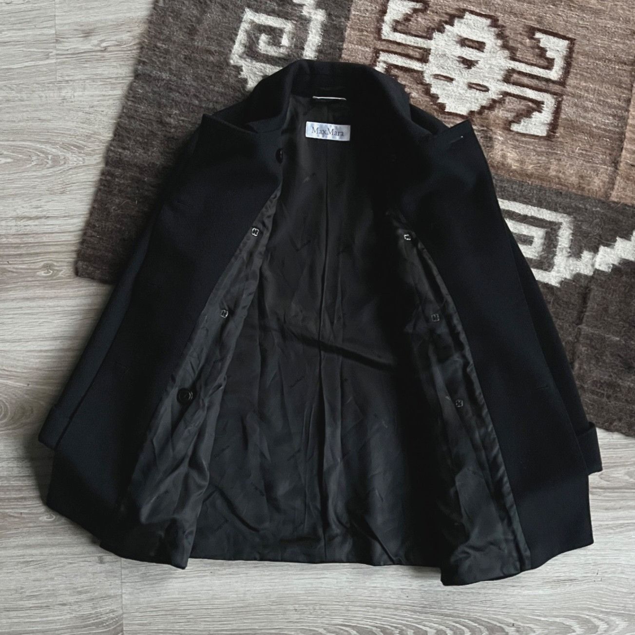 Max Mara Max Mara Peacoat Jacket Wool Angora Cashmere 9728AC Size L / US 10 / IT 46 - 5 Thumbnail