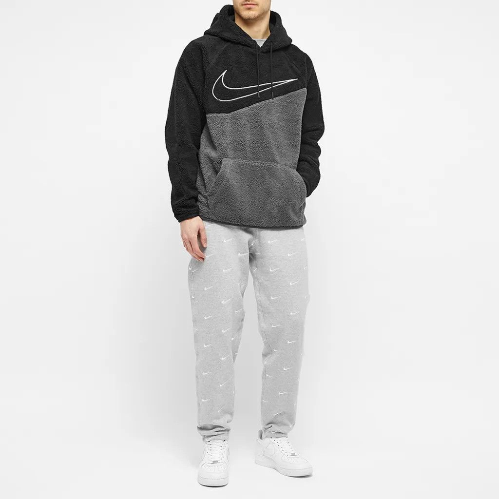 Nike SHERPA SWOOSH POPOVER HOODY bv5314 010 Grailed