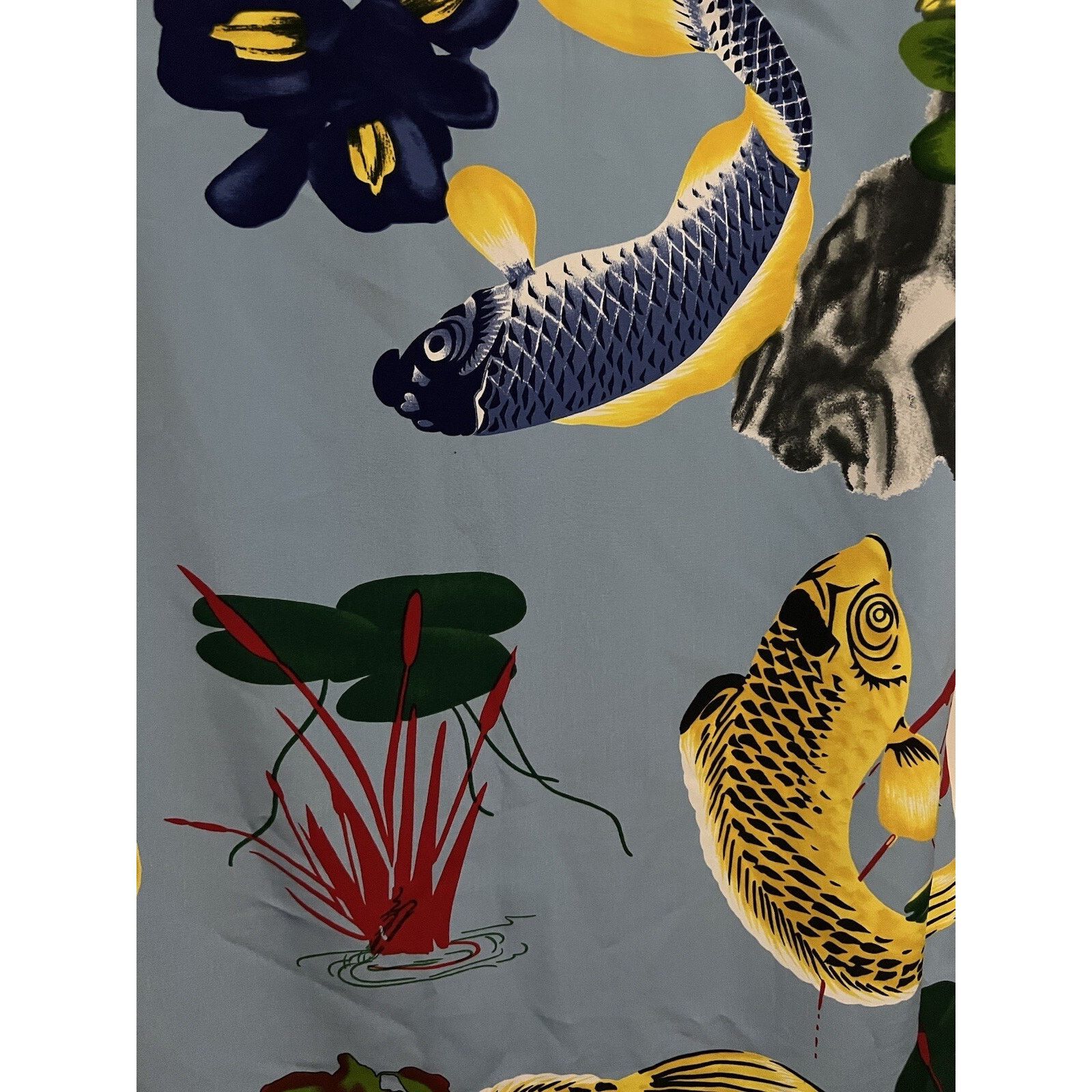 Koman Koman Blue Vintage Hawaiian Koi Fish Button Shirt M Pocket Size US M / EU 48-50 / 2 - 5 Thumbnail
