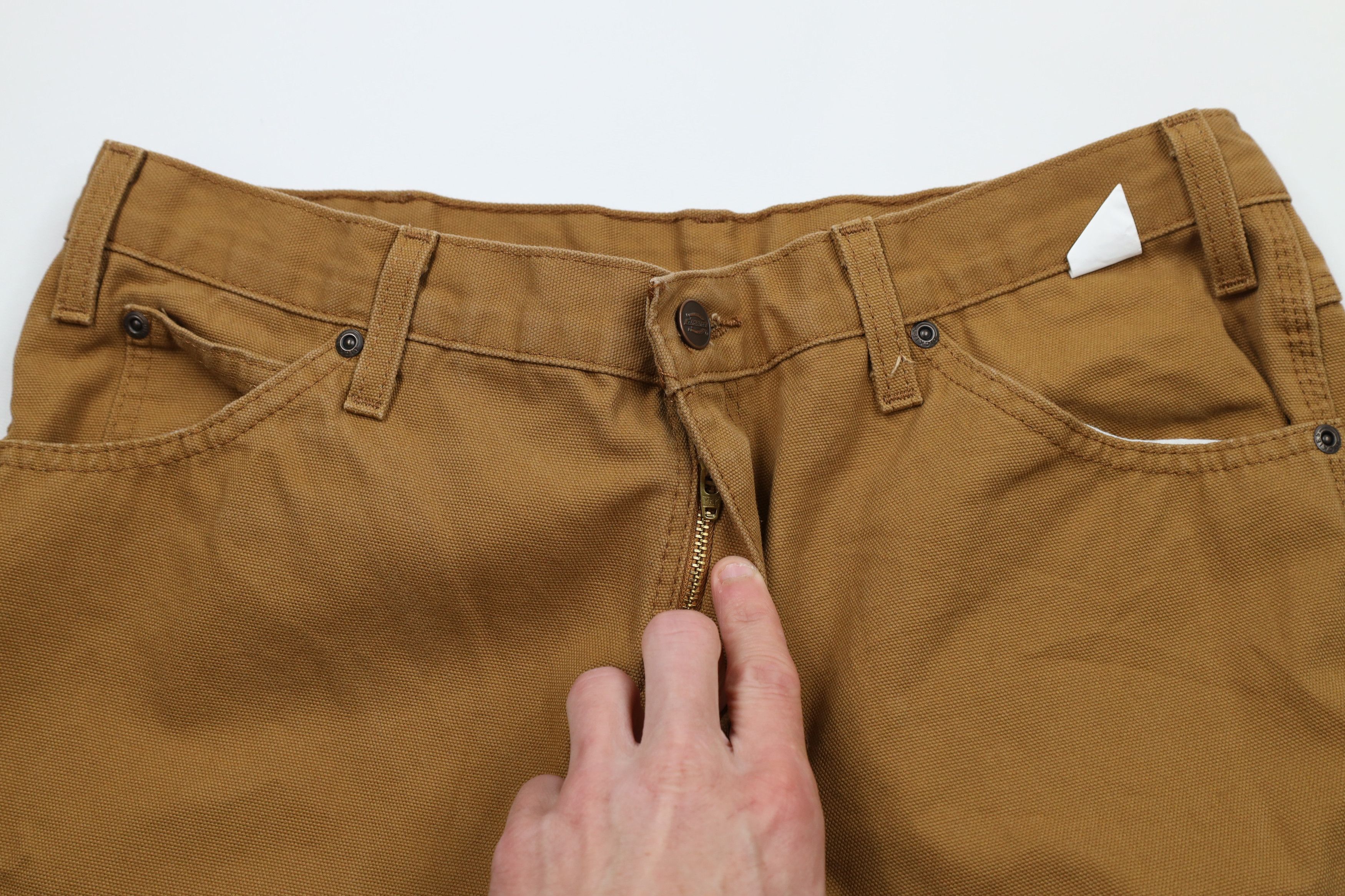 Dickies × Vintage Vintage Dickies Out Wide Leg Canvas Dungaree Pants Brown Size US 34 / EU 50 - 6 Thumbnail